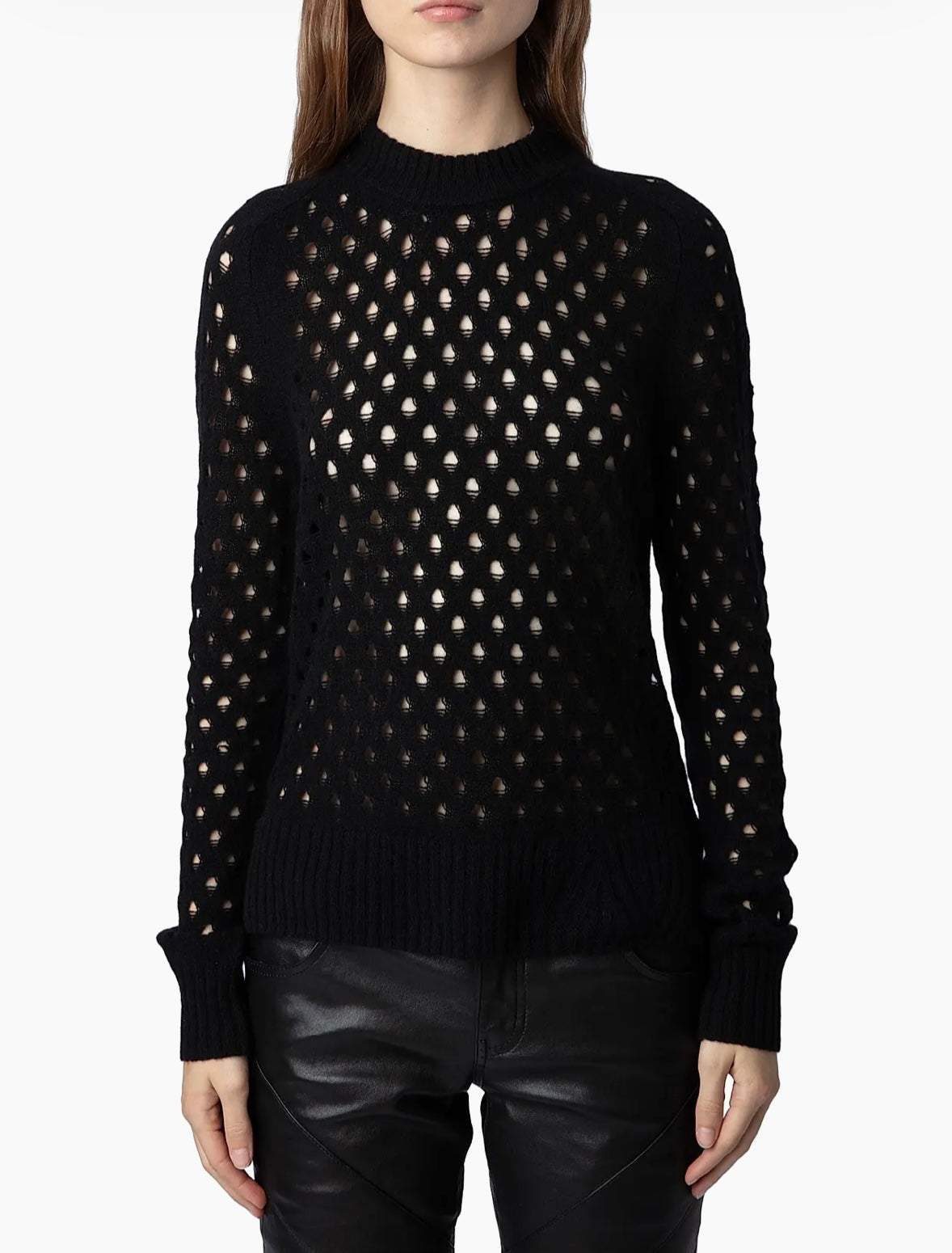 ZADIG & VOLTAIRE Lili Rc Destroyed Cashmere Sweater