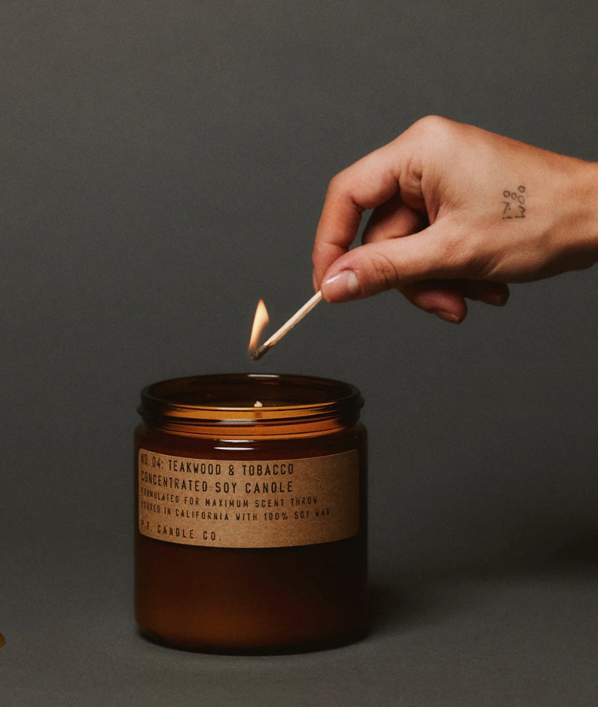 P. F. Candle Co. Teakwood Tobacco Candle