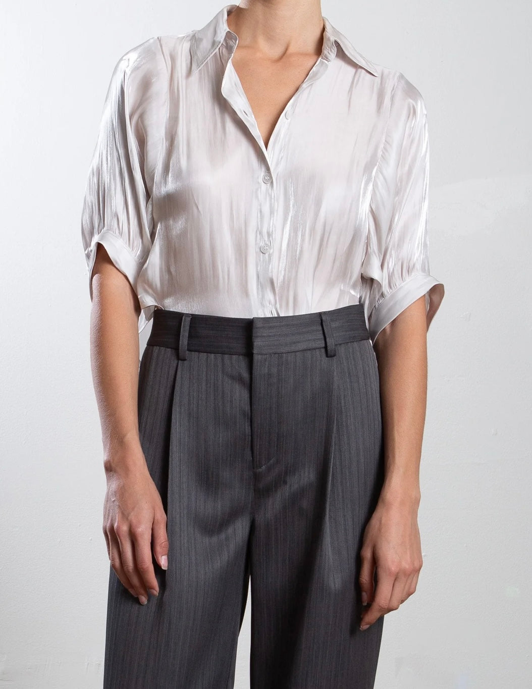 PHARAOH Chloe Shirt in Lustre Pearl