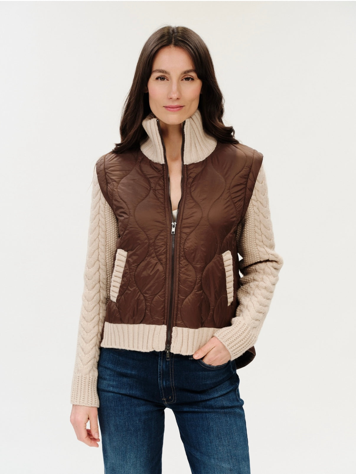 *PREORDER* SIX/FIFTY Melanie Mixed Media Jacket