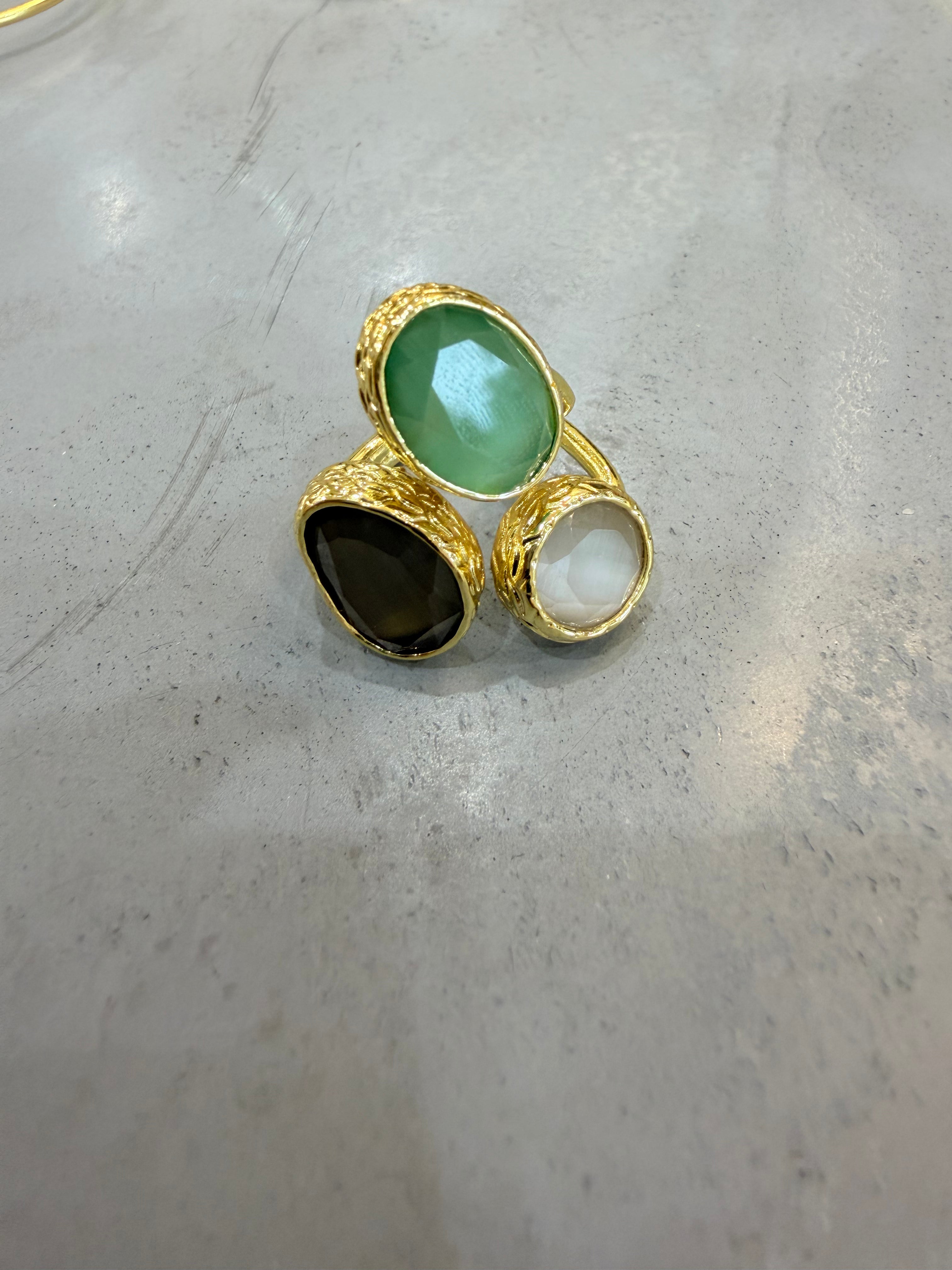 DEBBIE KATZ Avra 3 Section Ring