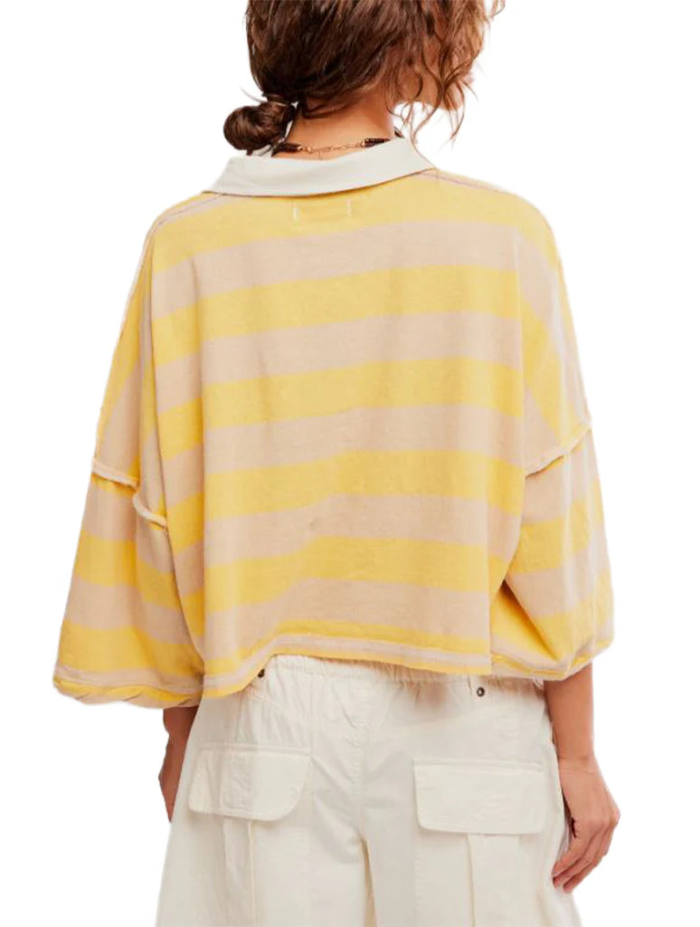 FREE PEOPLE Augee Tee Latte/Yellowfin