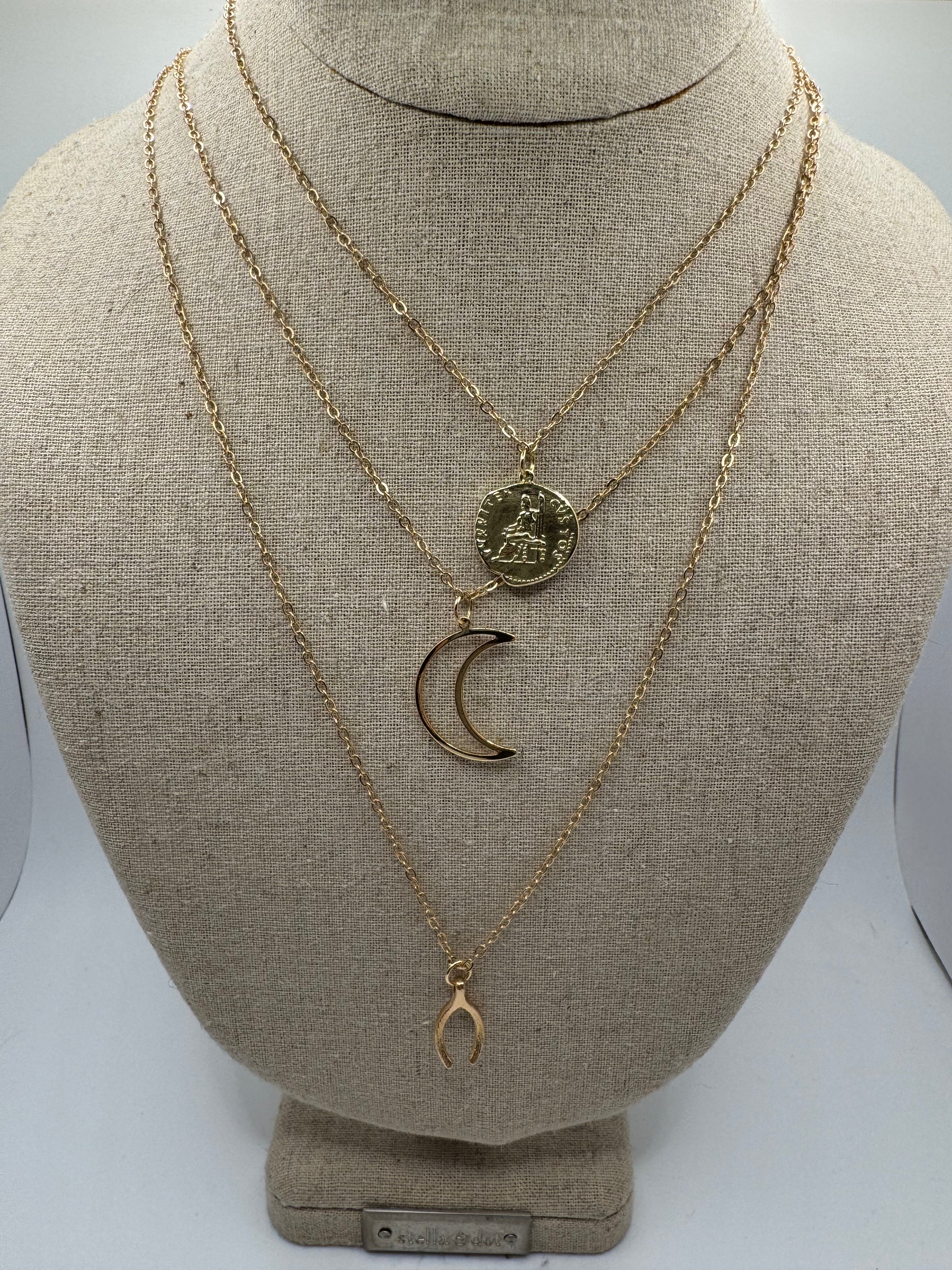 SOPHIA Celestial Trinity Necklace