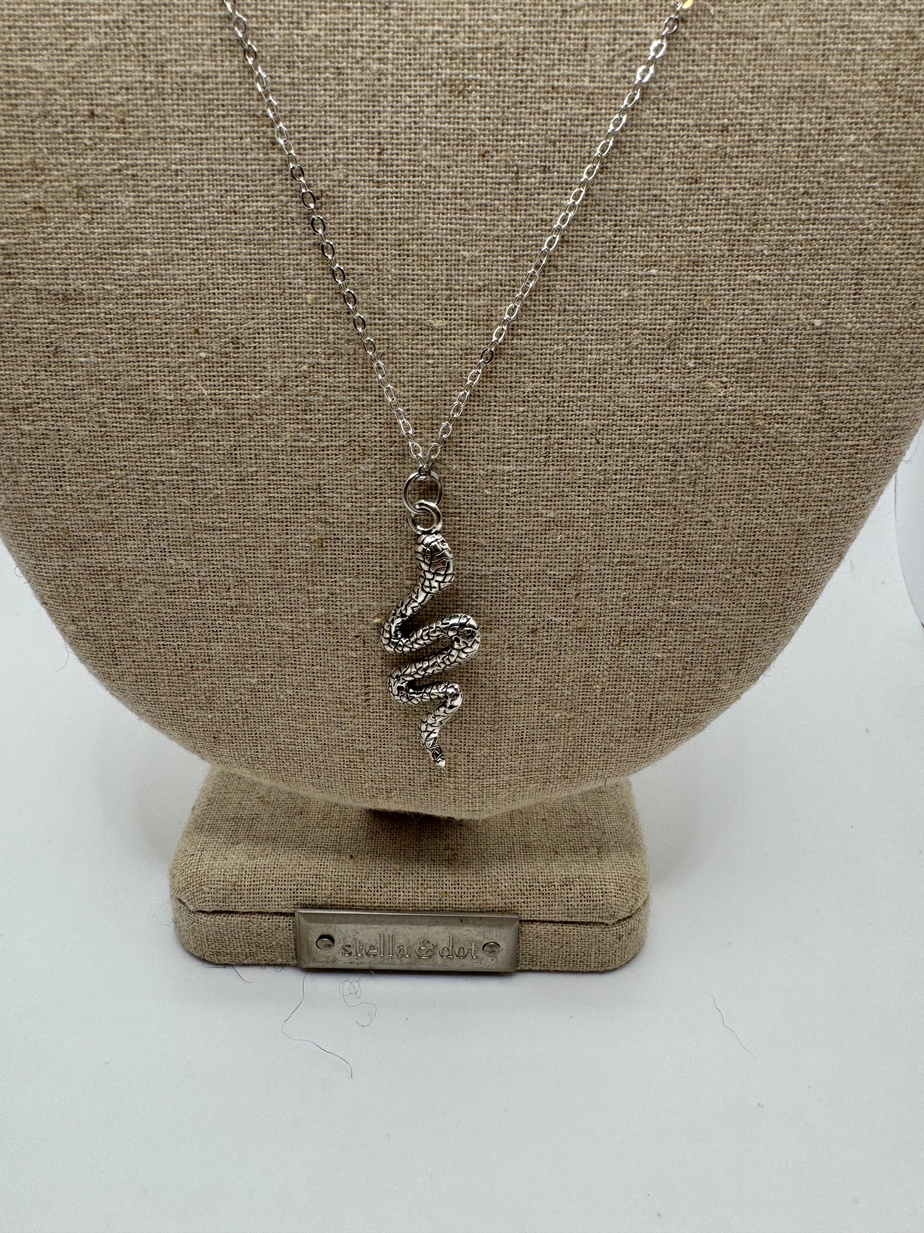 SOPHIA Serpent Drop Necklace (22”)