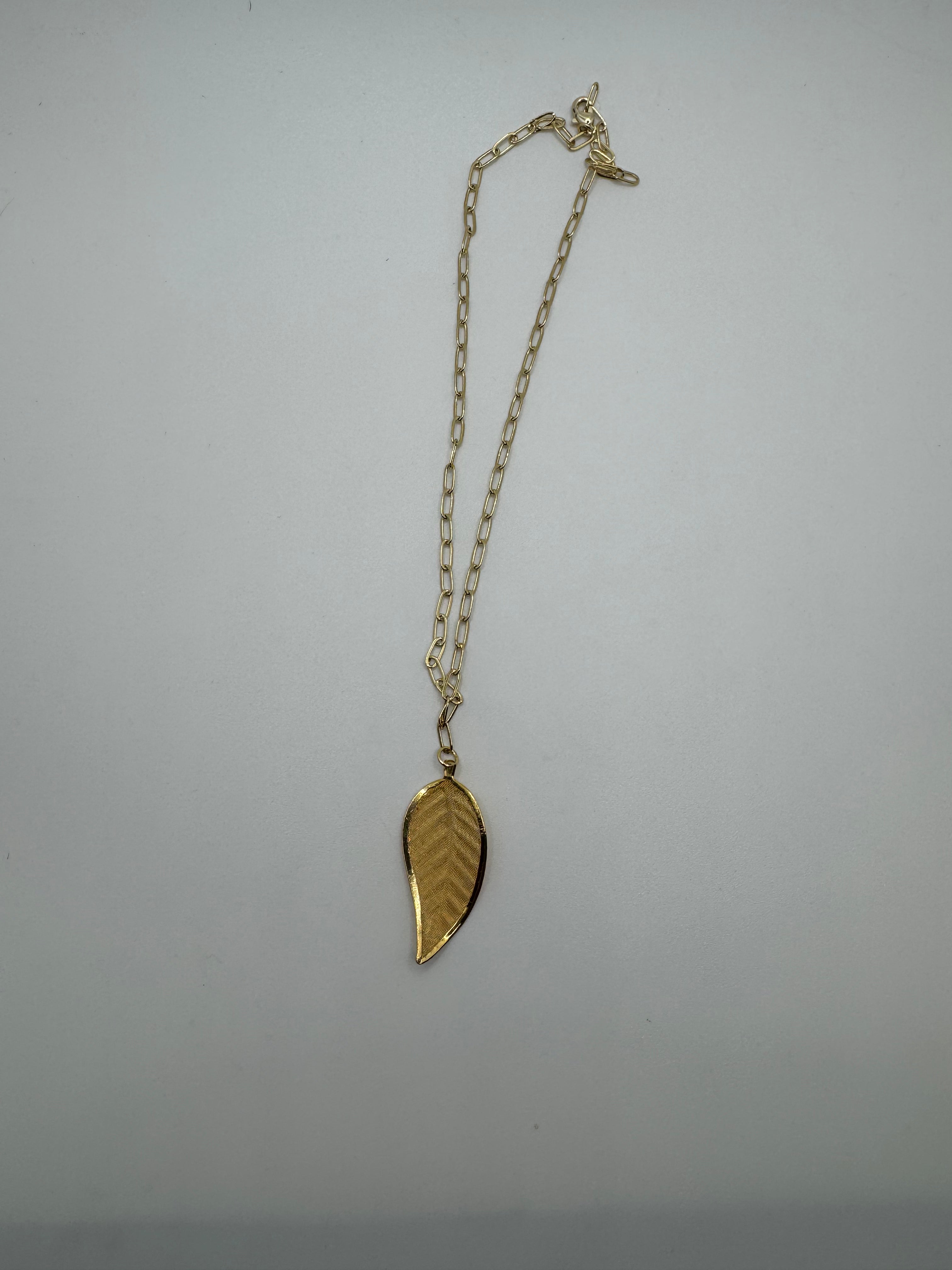 SOHPIA Golden Wing Necklace (15”)