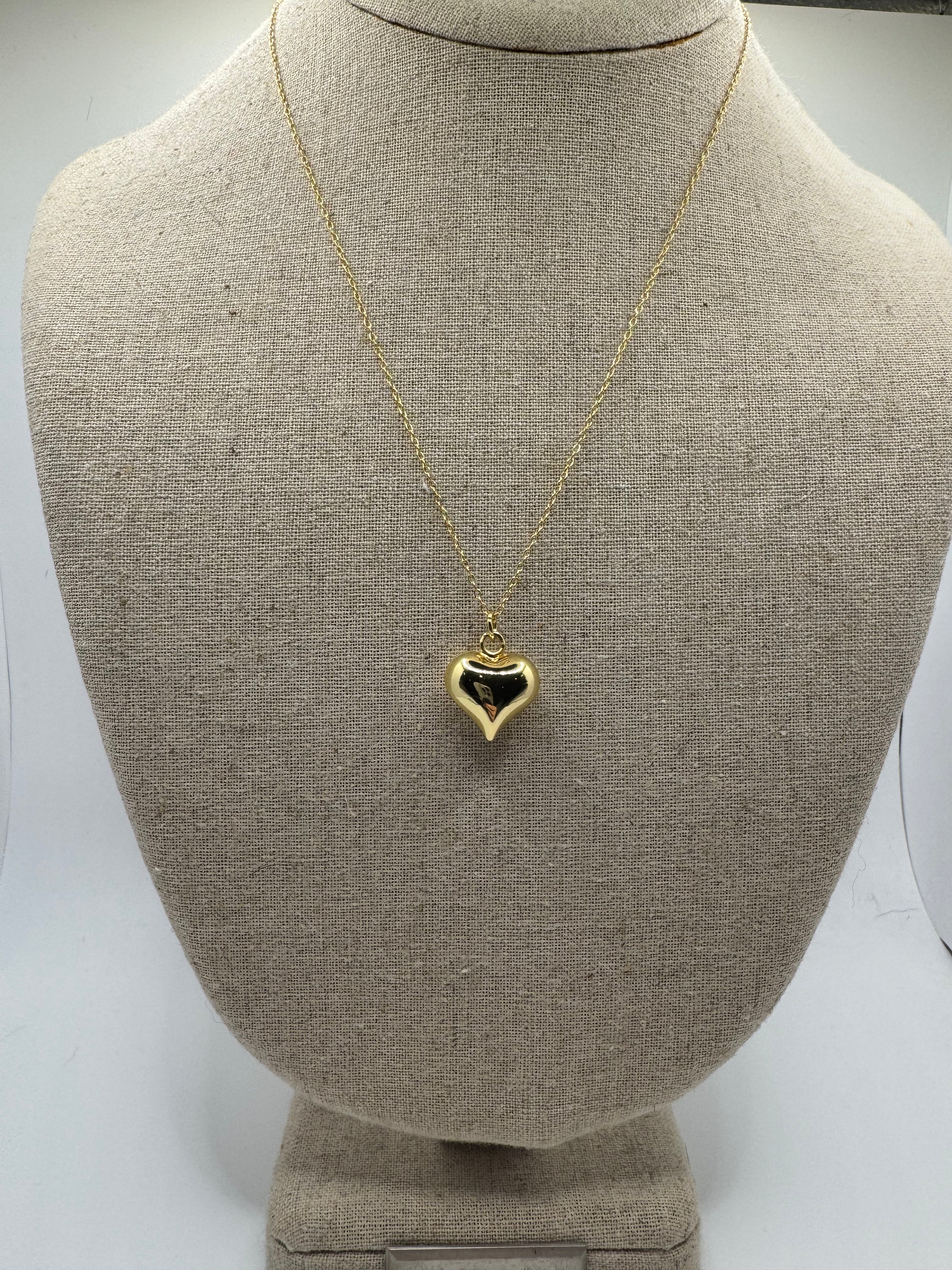 SOPHIA Golden Heart Necklace (16”)