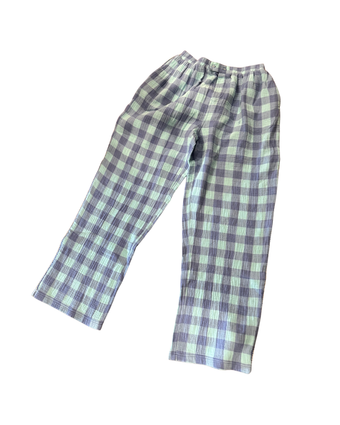 FREE PEOPLE Plaid Cotton Pajama Pants