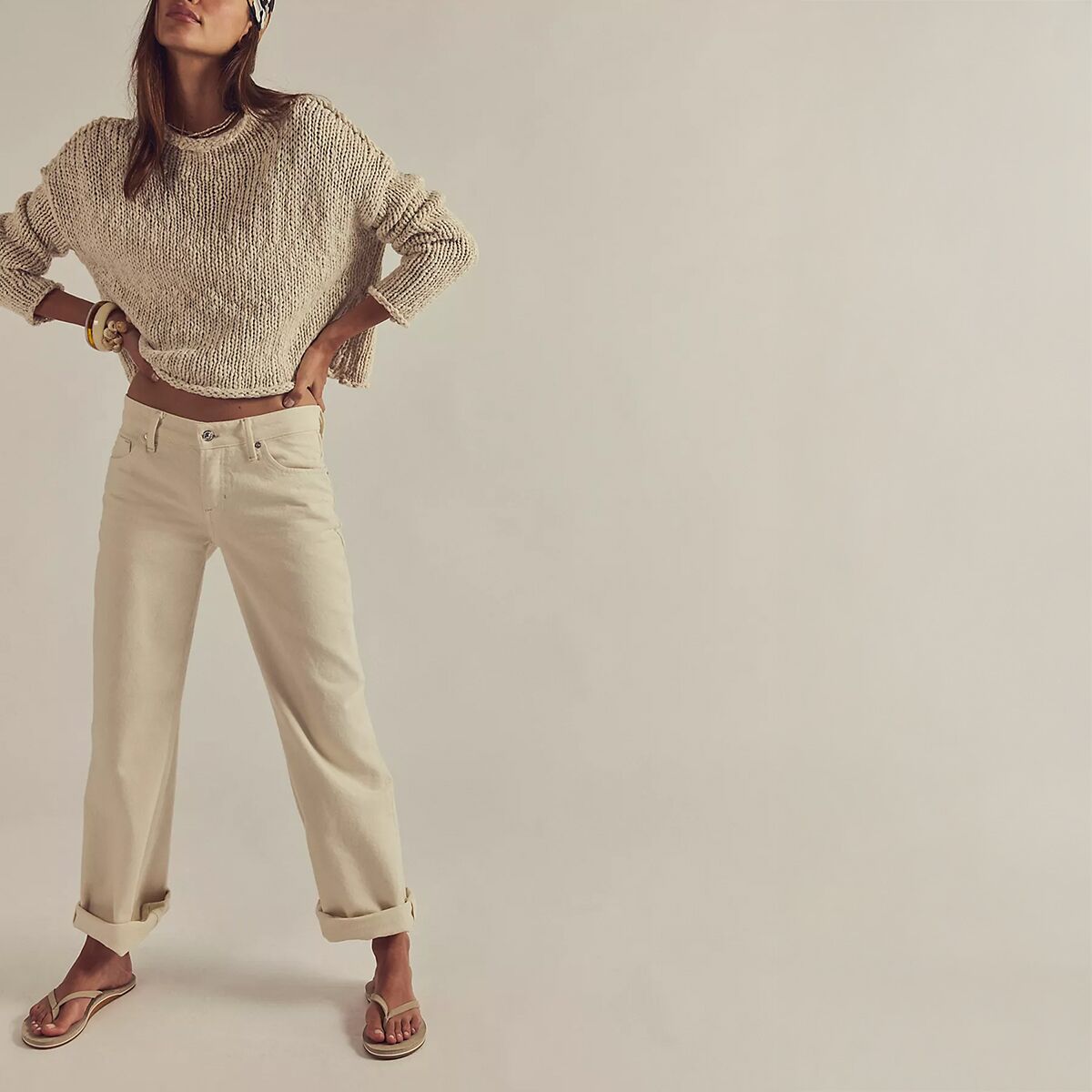FREE PEOPLE Opal Sweater in Tea
