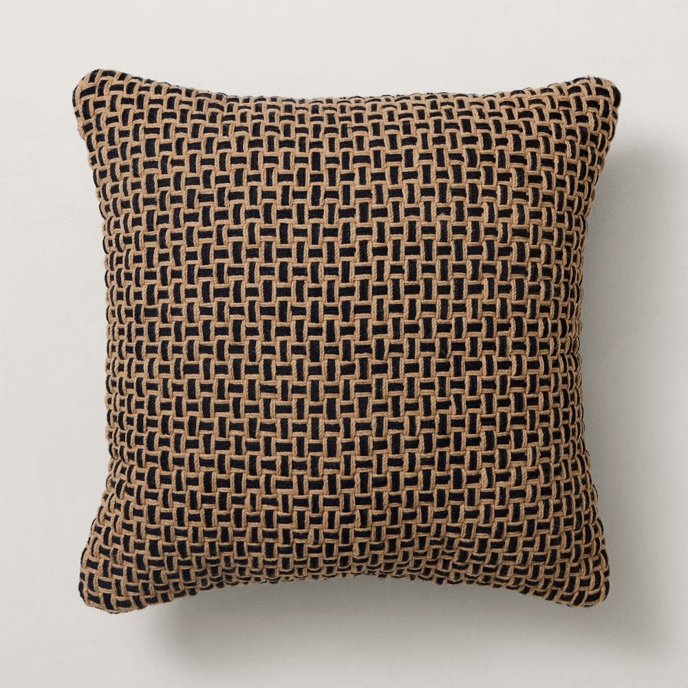 RILEY Woven Two-Tone Indoor/Outdoor Pillow