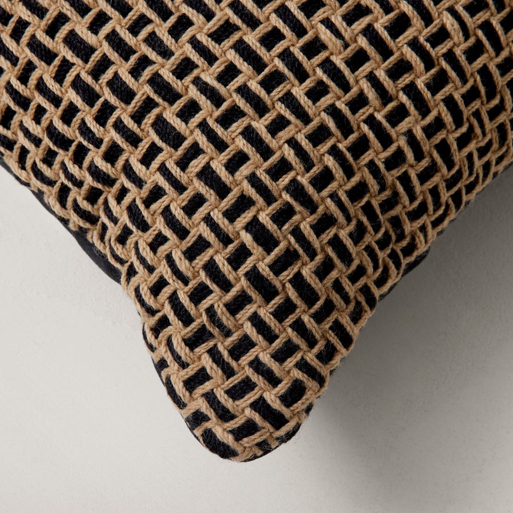 RILEY Woven Two-Tone Indoor/Outdoor Pillow