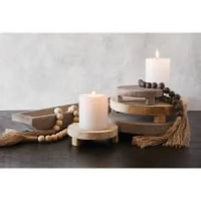 SANTA BARBARA Paulownia Natural Wood Riser