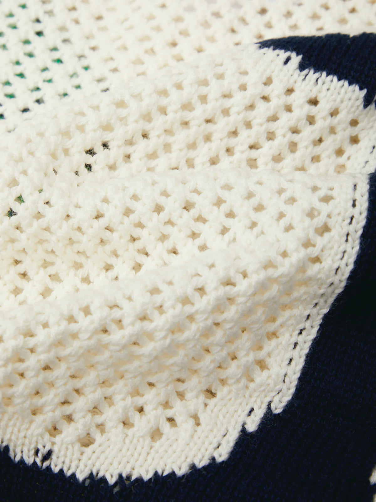 525 AMERICA Tide Mesh Nautical Cardigan
