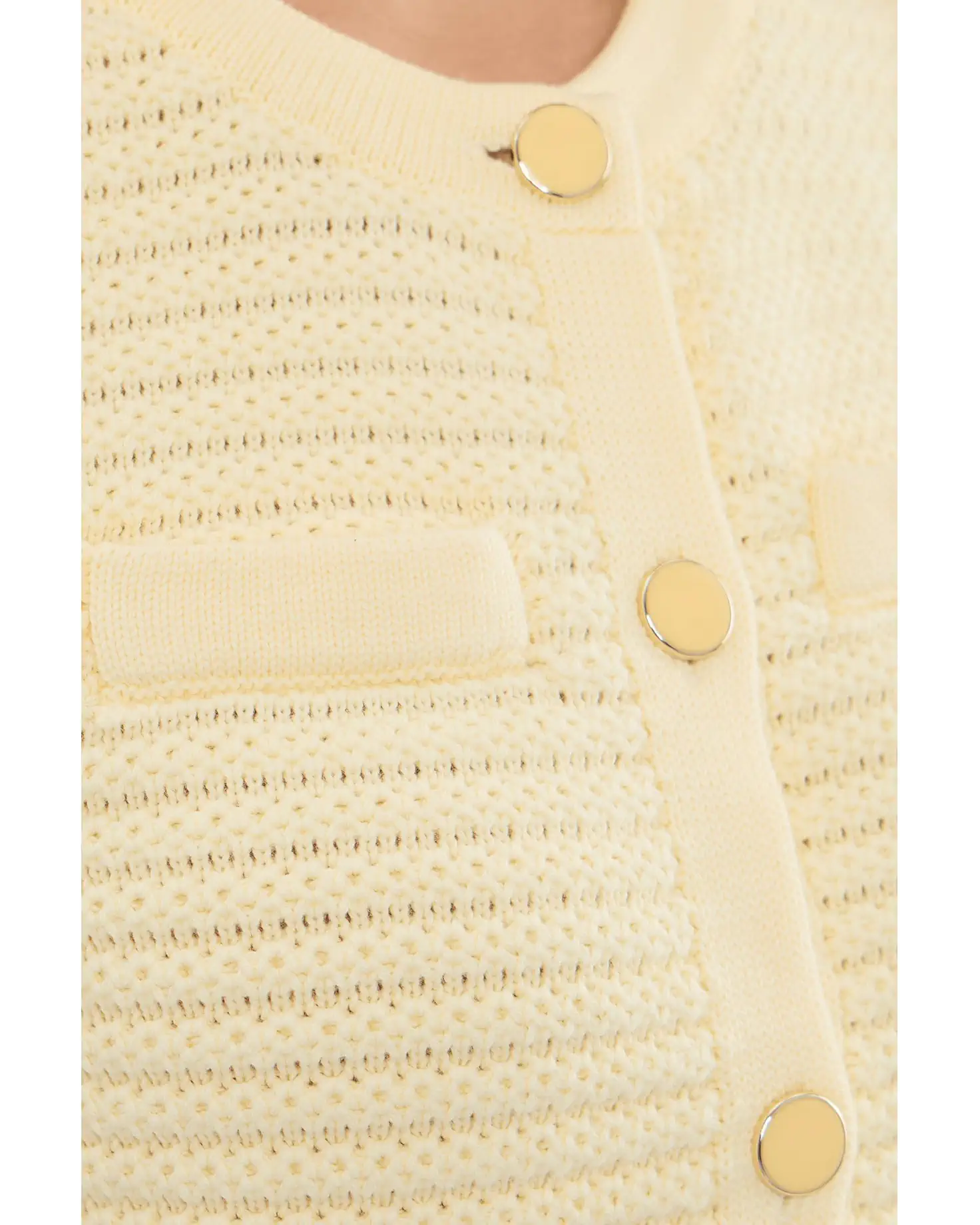 525 AMERICA Jayme Button Through Textured Vest