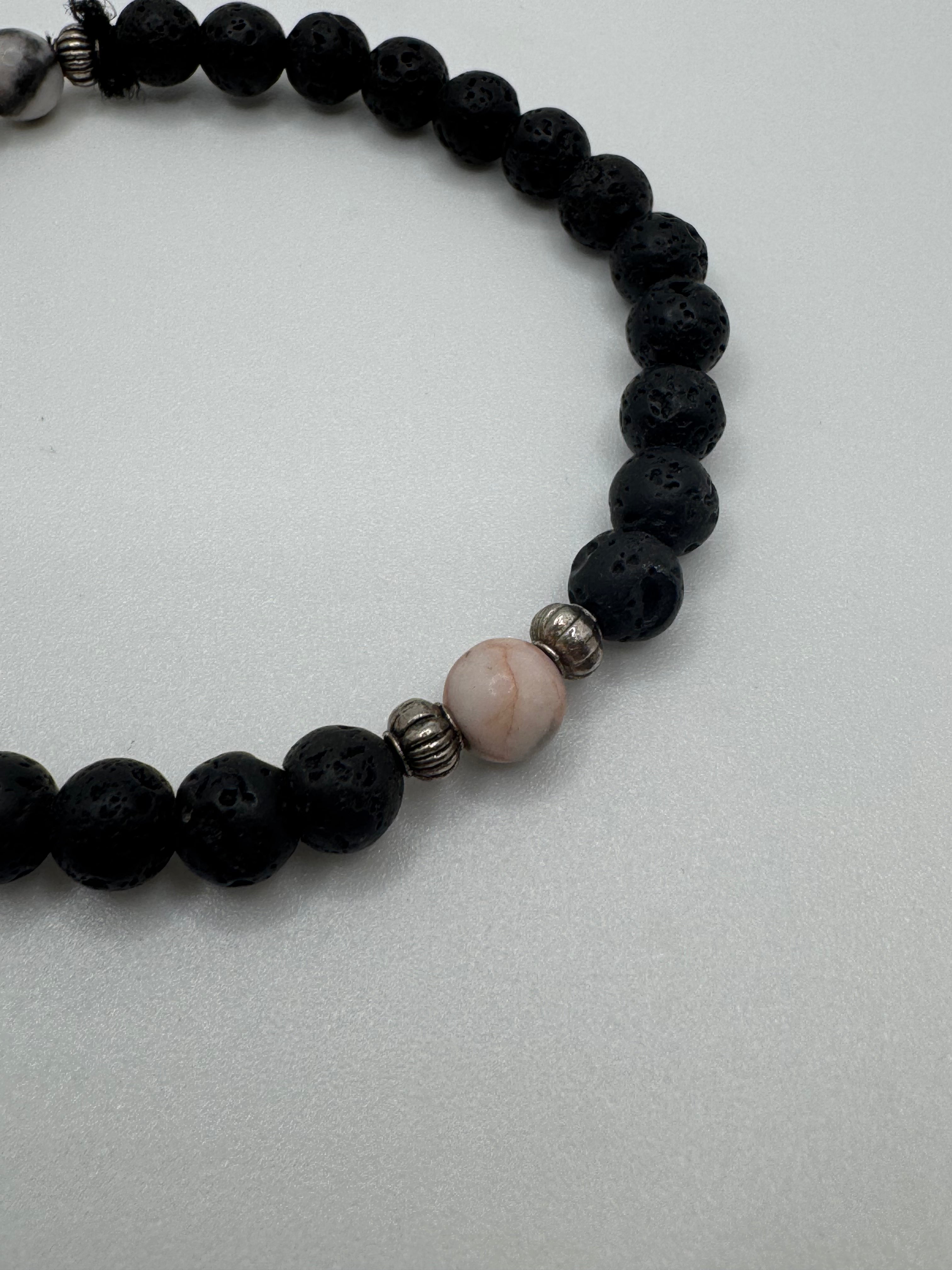 KRISTENS Lava Stone Beaded Bracelet