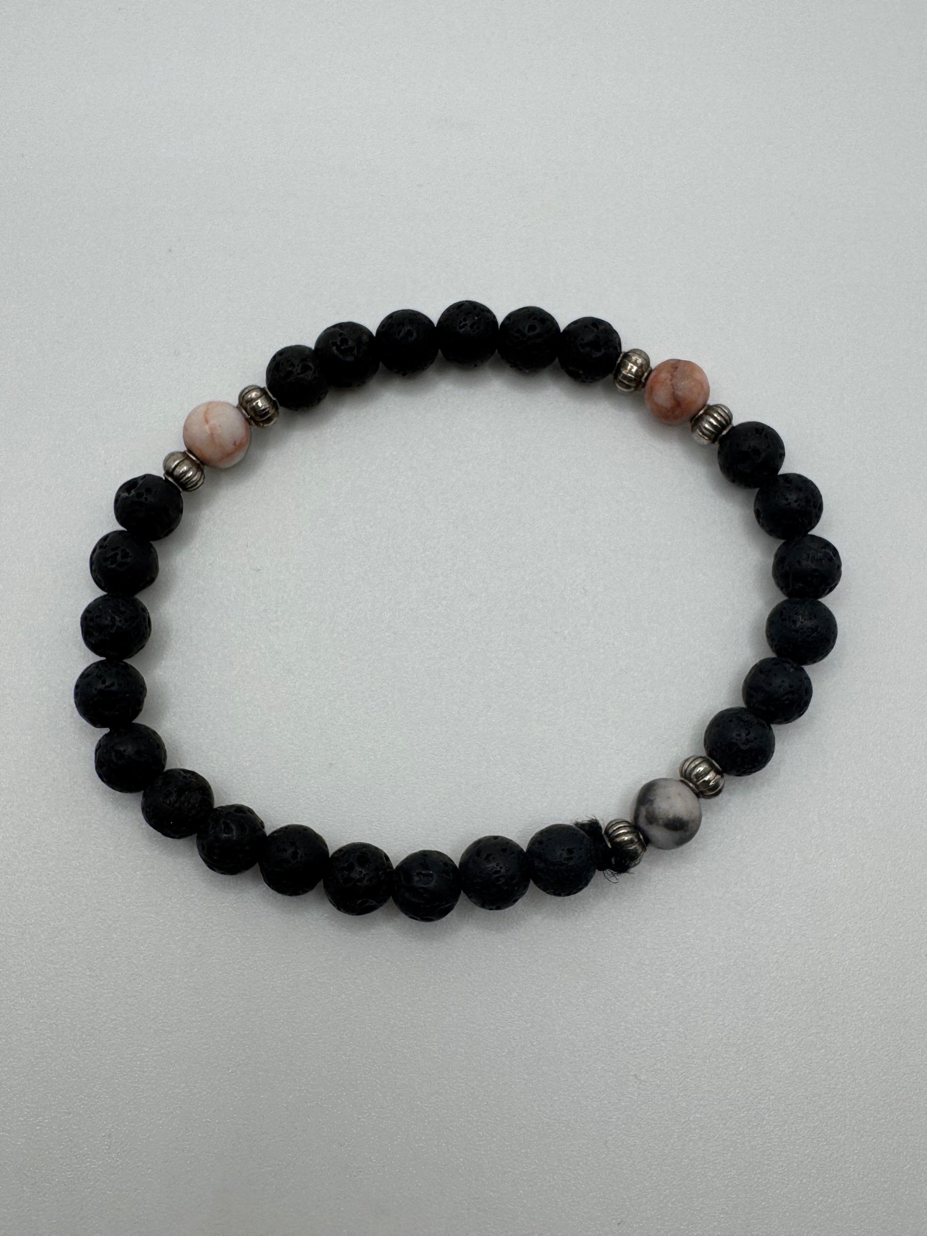 KRISTENS Lava Stone Beaded Bracelet