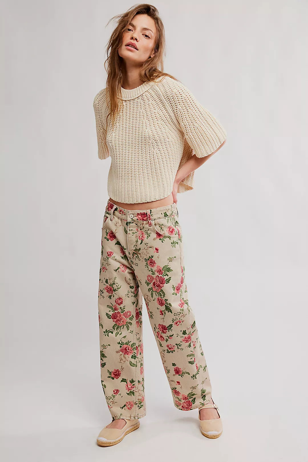 FREE PEOPLE Amy Sweater Tee