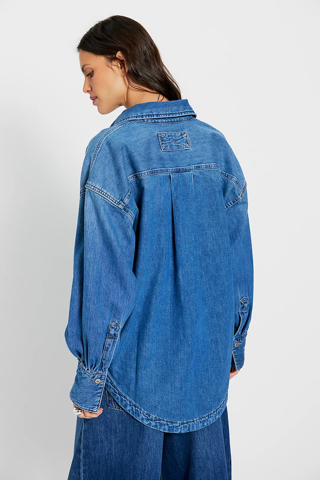 FREE PEOPLE We The Free Ashley Denim Shirt