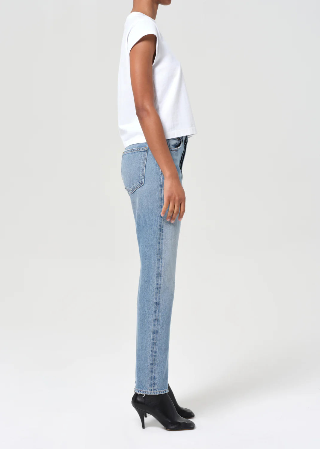AGOLDE 90s Pinch Waist High Rise Straight in Stage