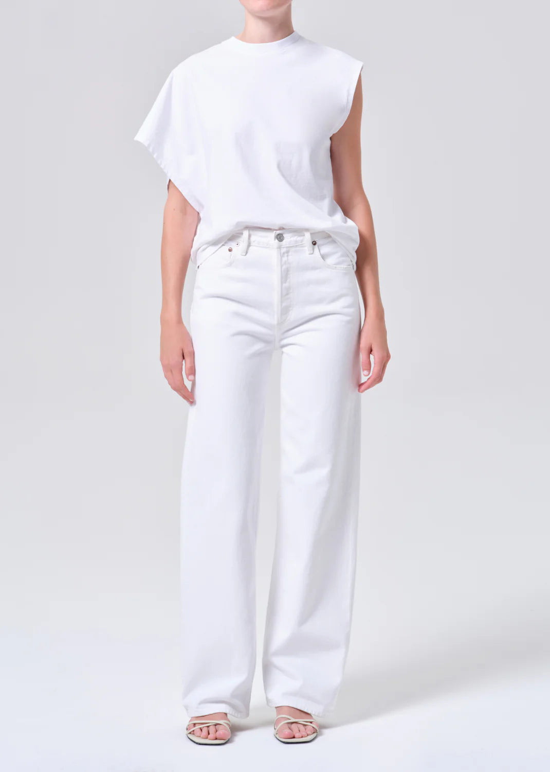 AGOLDE Ren Jean 32” in Marshmallow