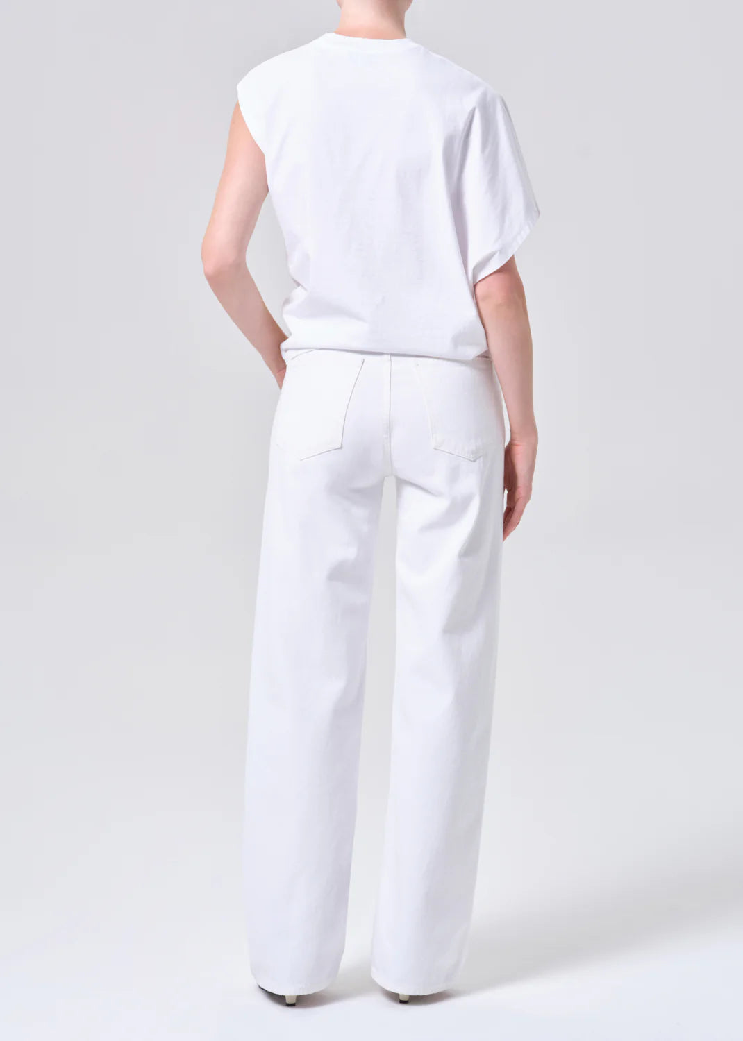 AGOLDE Ren Jean 32” in Marshmallow