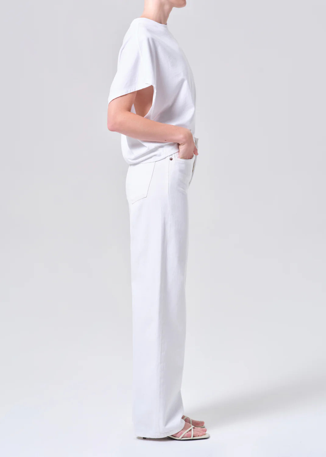 AGOLDE Ren Jean 32” in Marshmallow