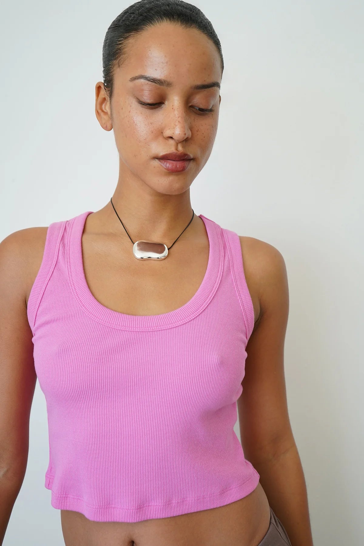 LNA Kat Rib Crop Tank