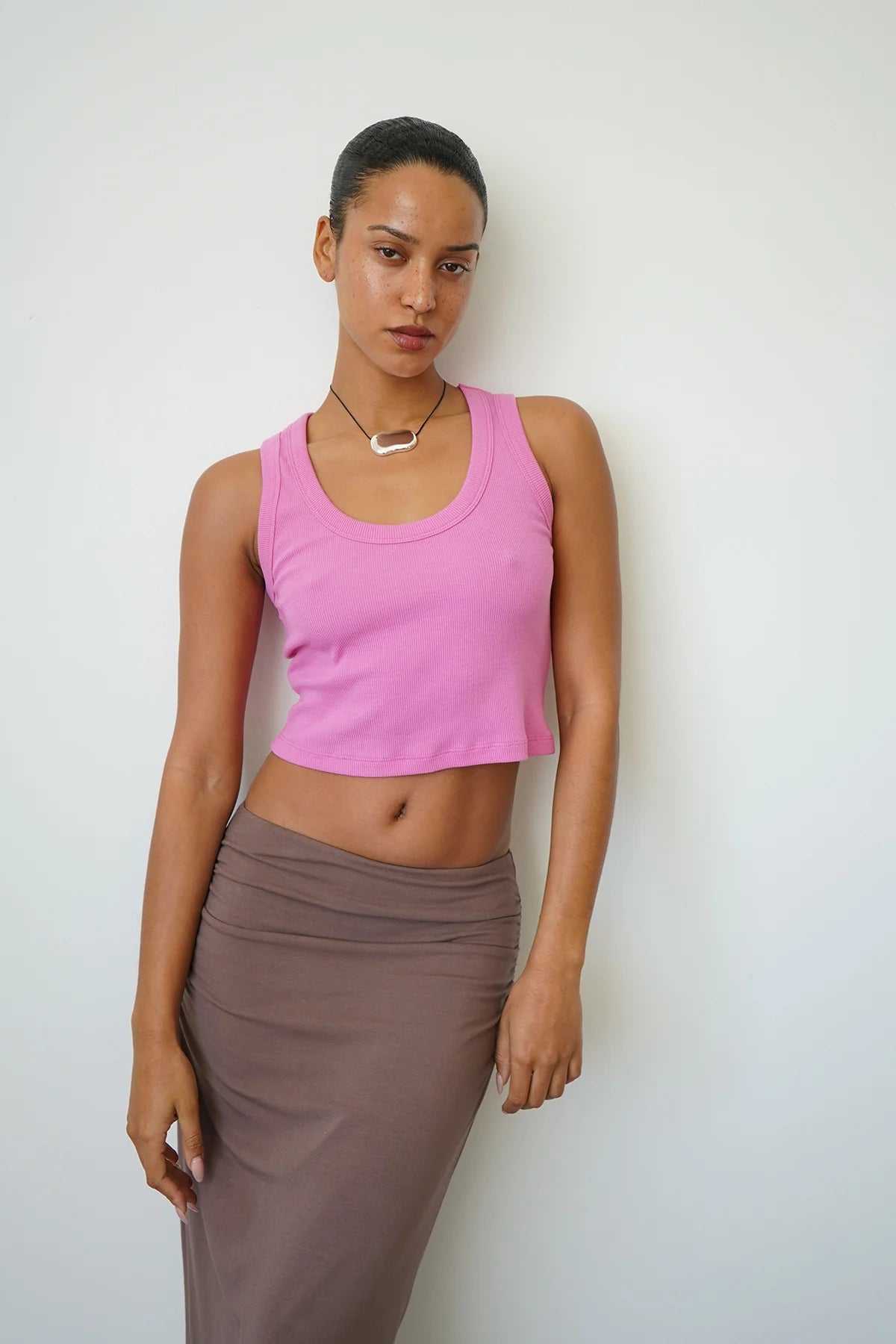 LNA Kat Rib Crop Tank