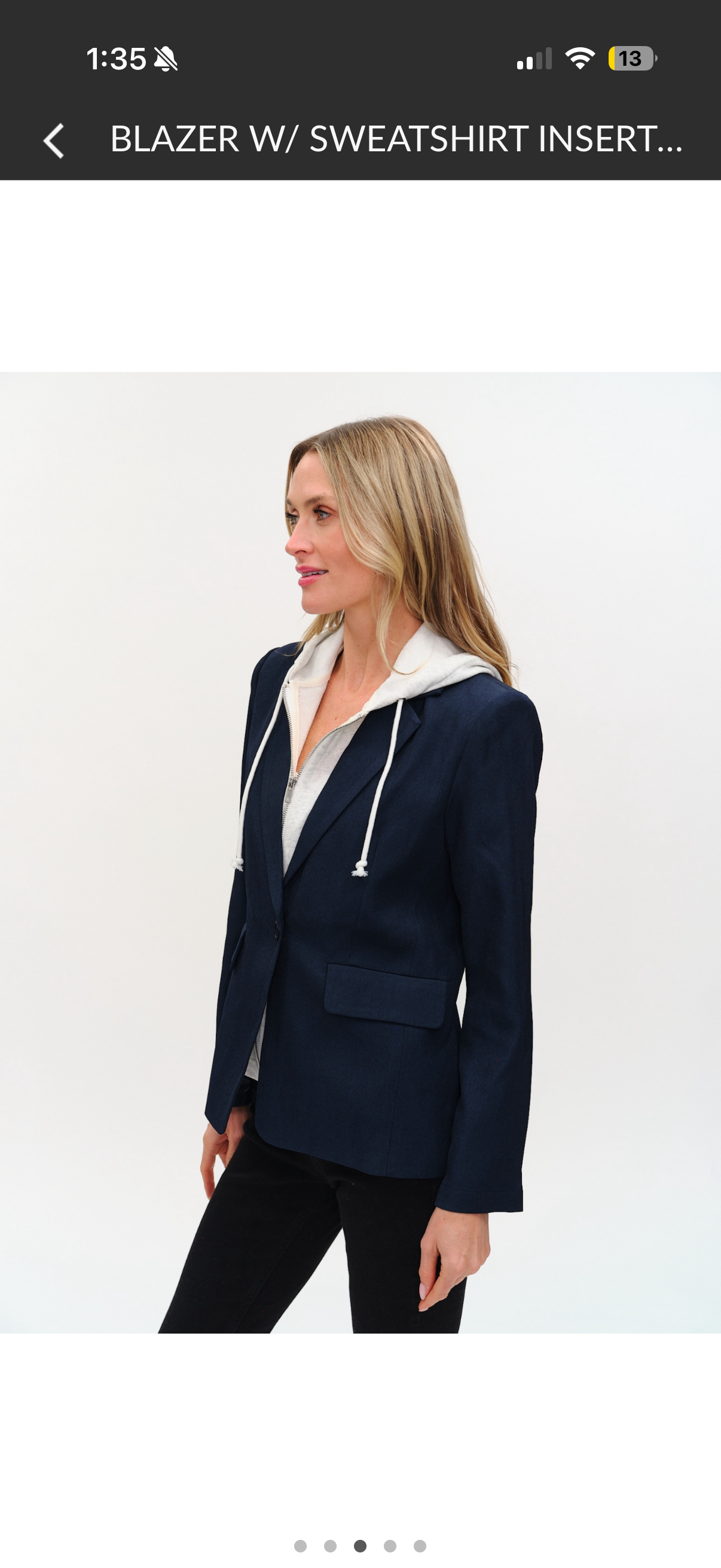 SIX/FIFTY Drew Blazer in Navy
