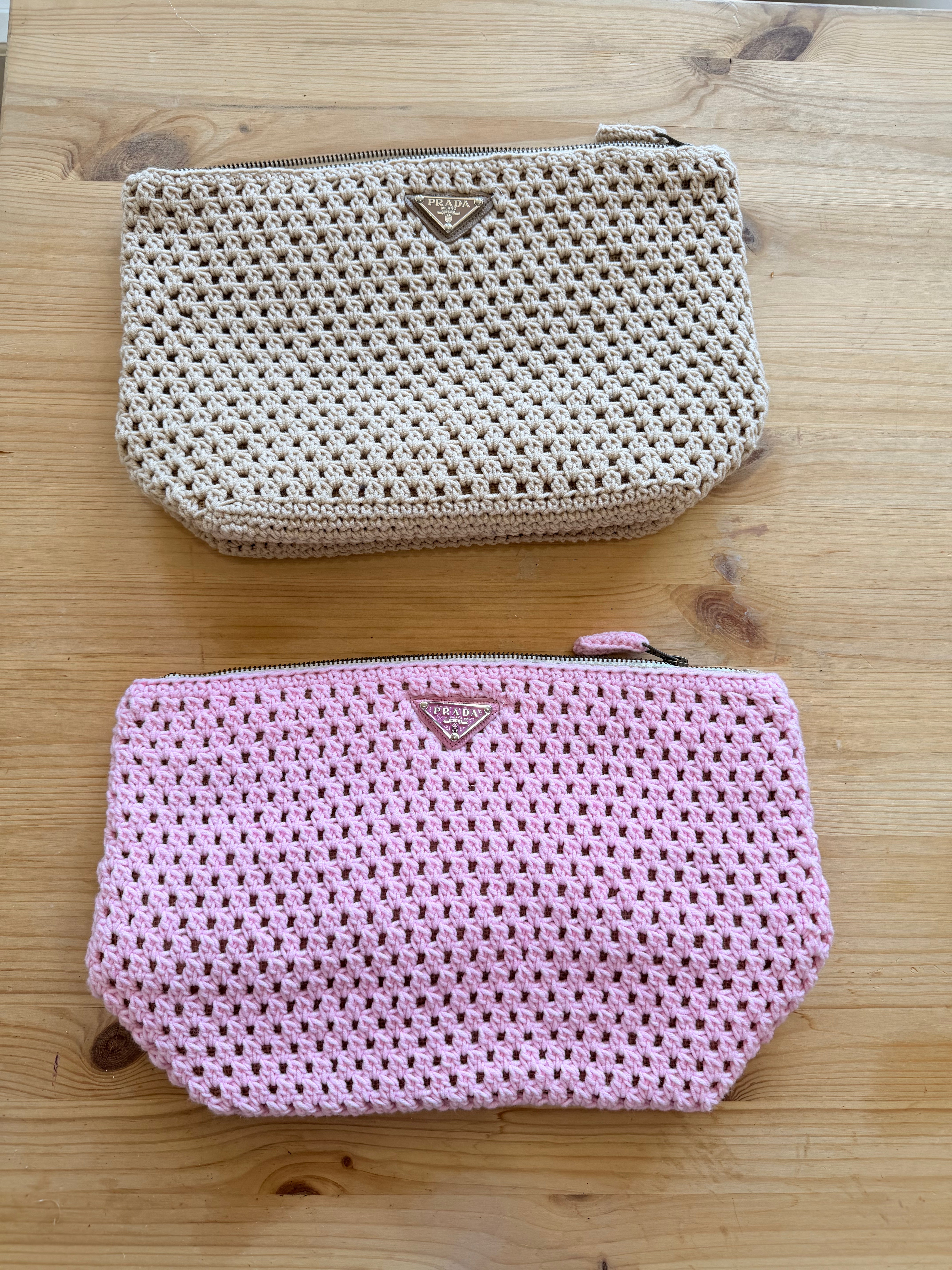BUYTHEBAGG Prada Crochet Clutch