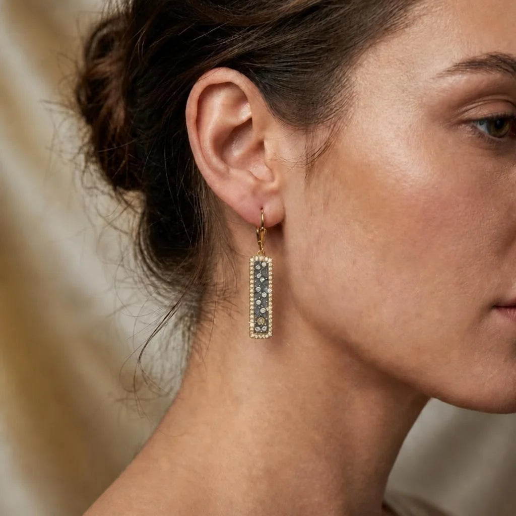 TAT2 DESIGNS Gold Soleil ID Earrings
