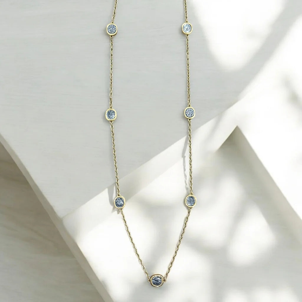 TAT2 DESIGNS Mini Gold Pavia Station Necklace