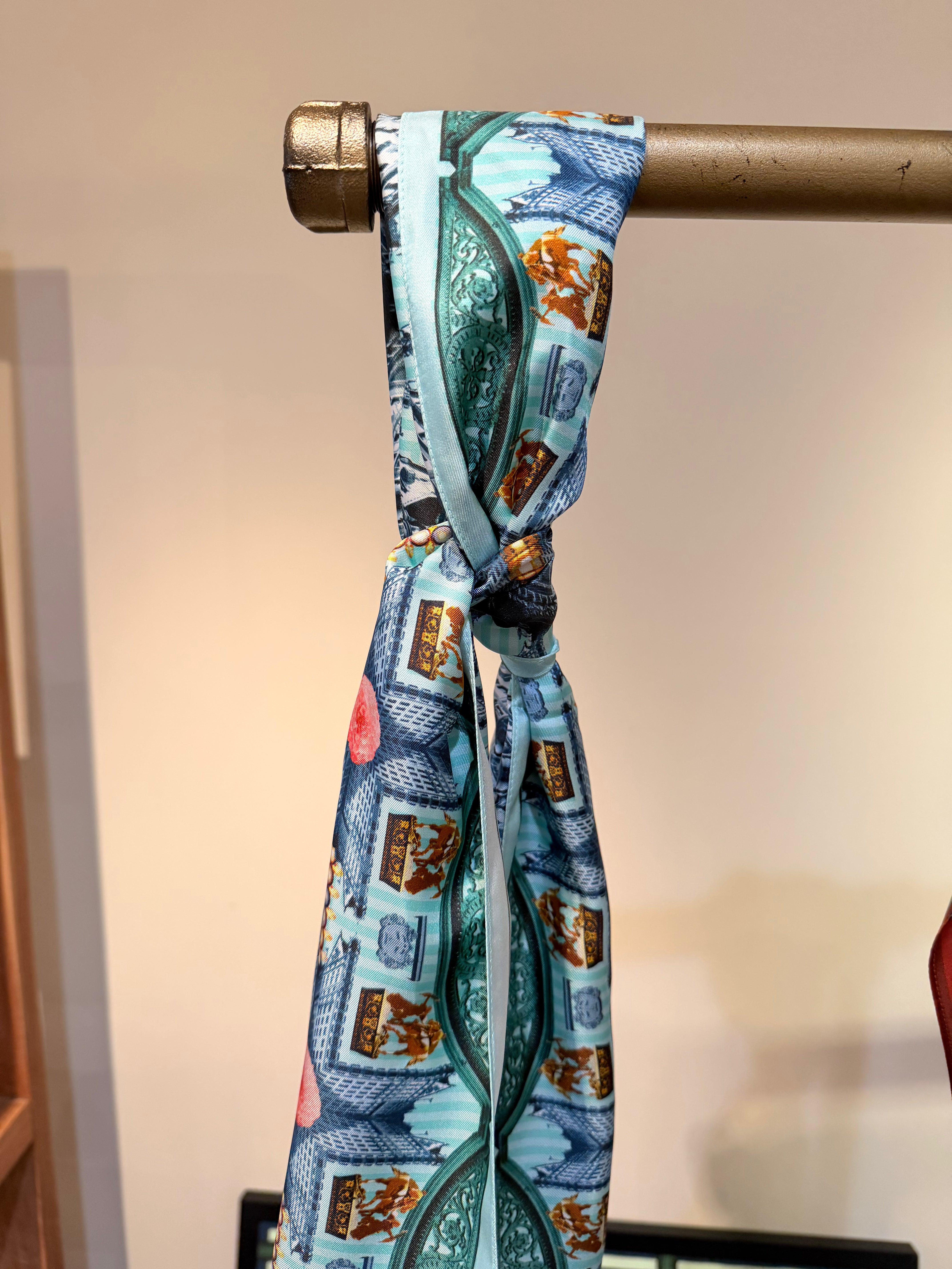 Central Park South Scarf in Turquoise