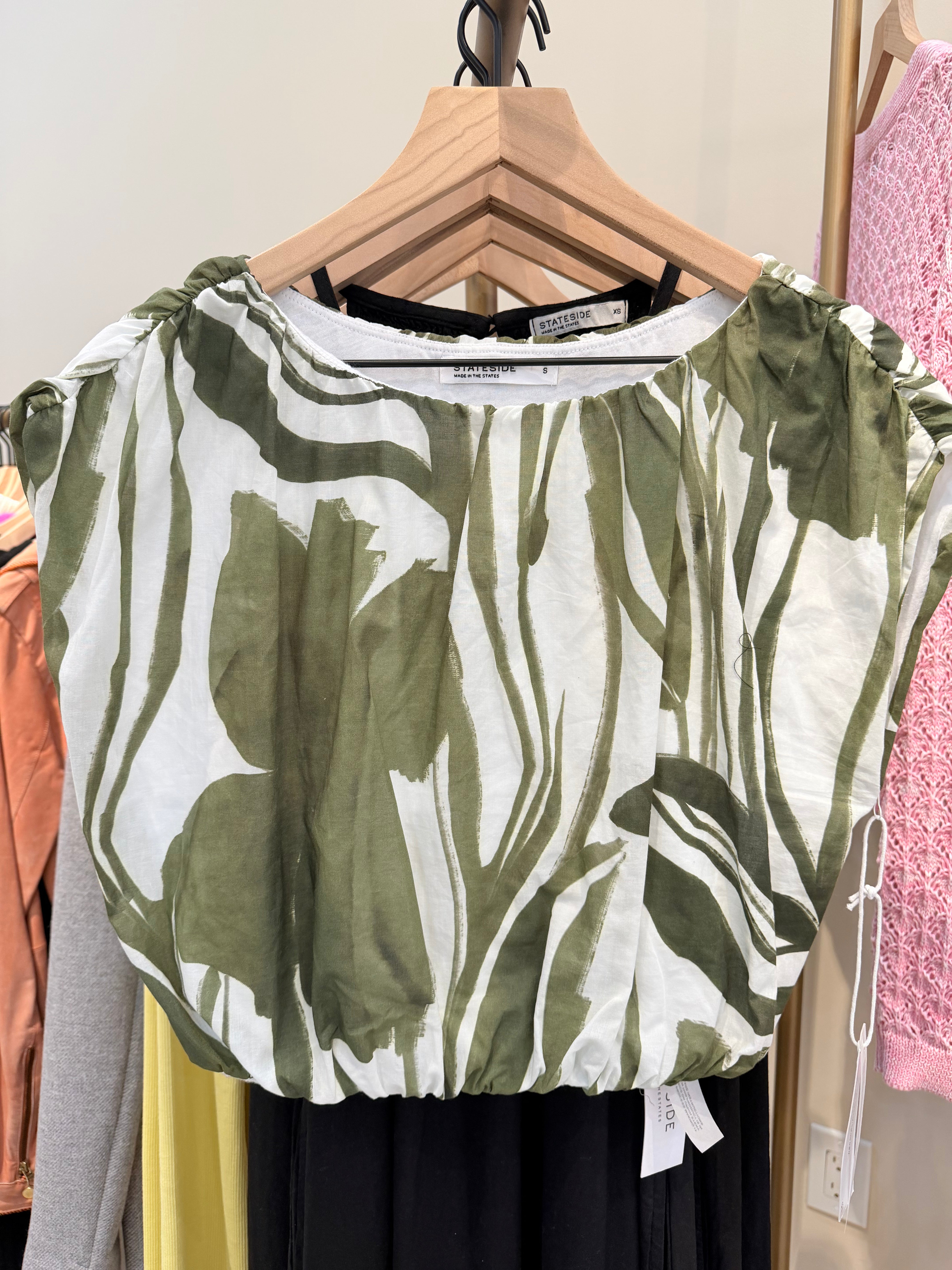 STATESIDE Wildflower Voile Bubble Shirt