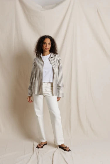 *PREORDER* PERFECT WHITE TEE Teresa 
Cotton Flannel Oversized Button Down