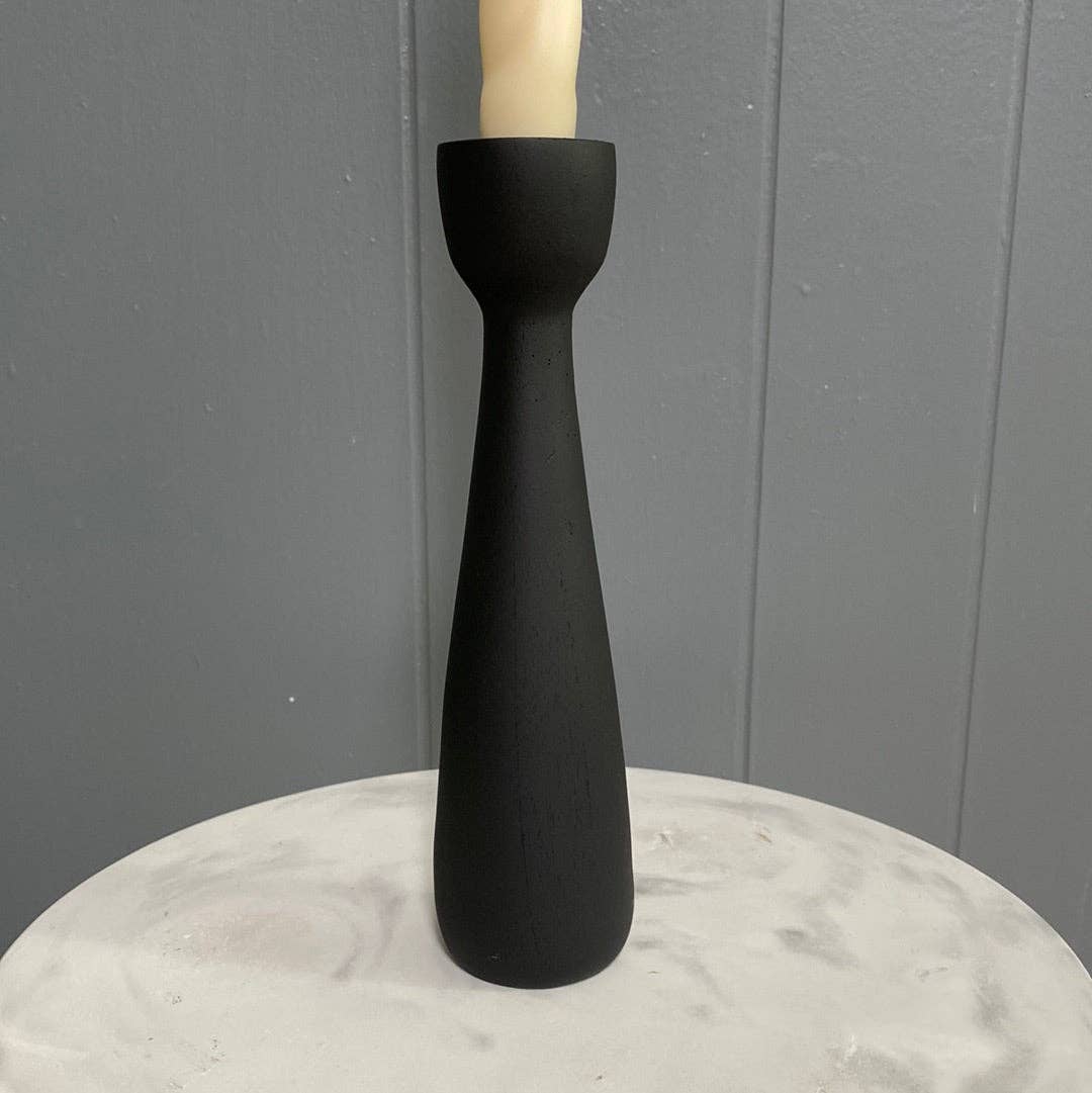 Taper Holder | Candle Holder | Candelabra 9”: Matte Black (painted)