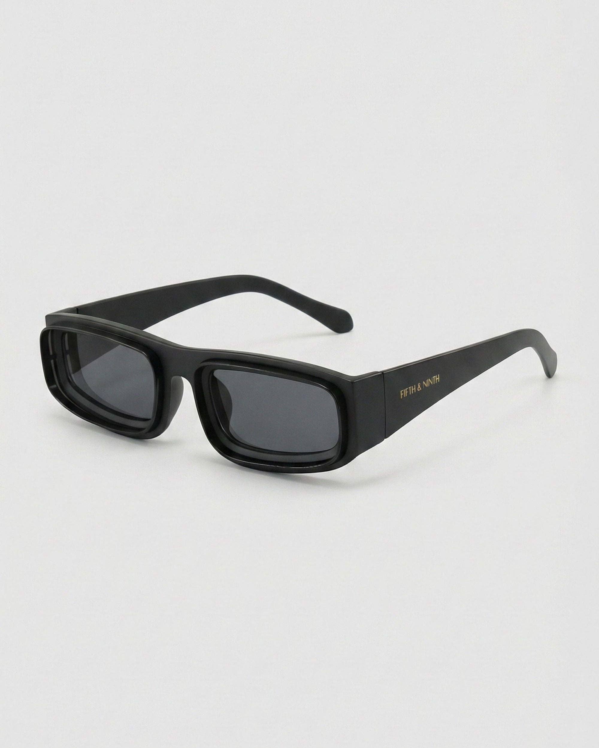 FIFTH & NINTH Rae Sunglasses: Matte Black + Polarized