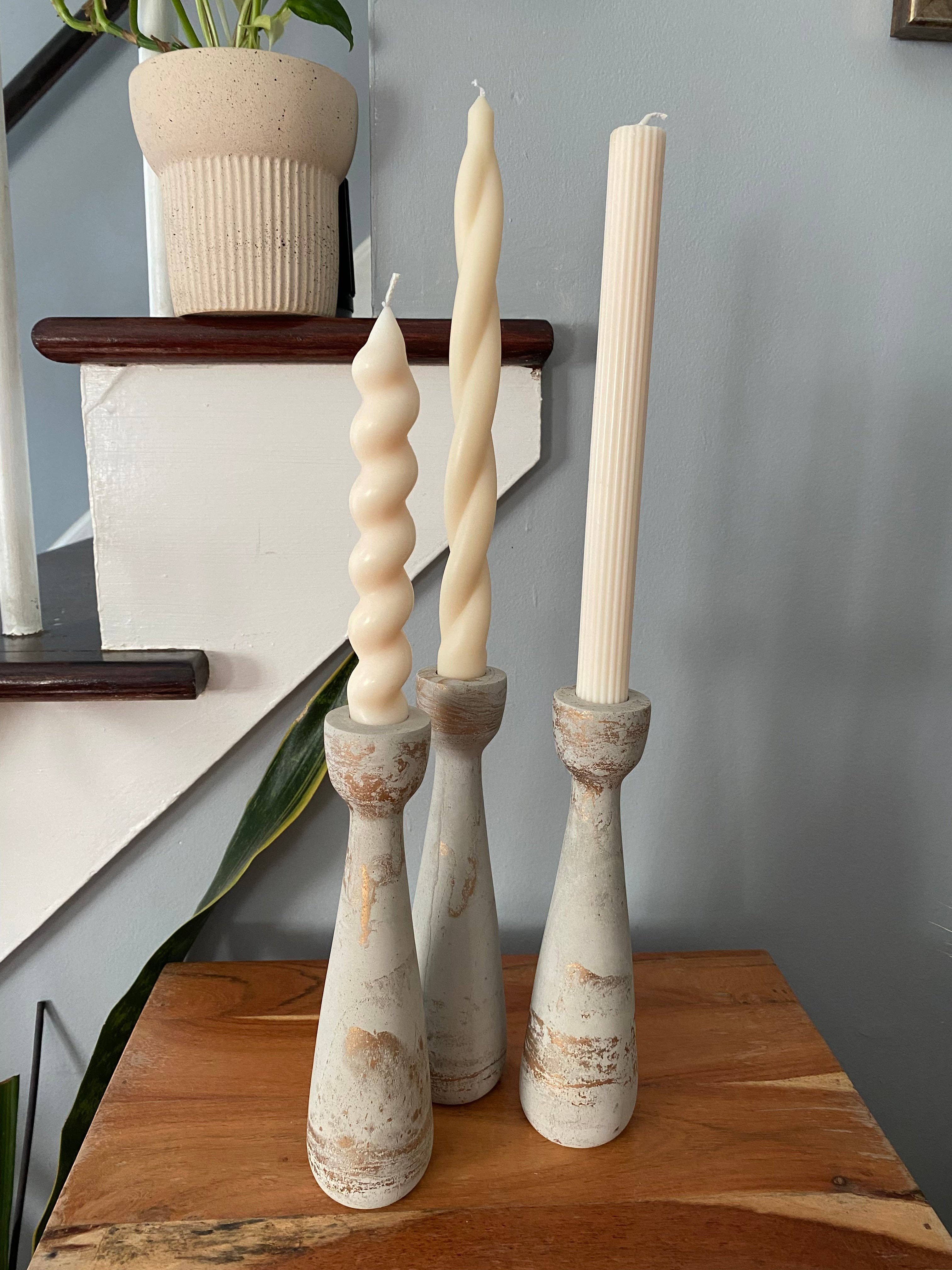 Taper Holder | Candle Holder | Candelabra 9”: Matte Black (painted)