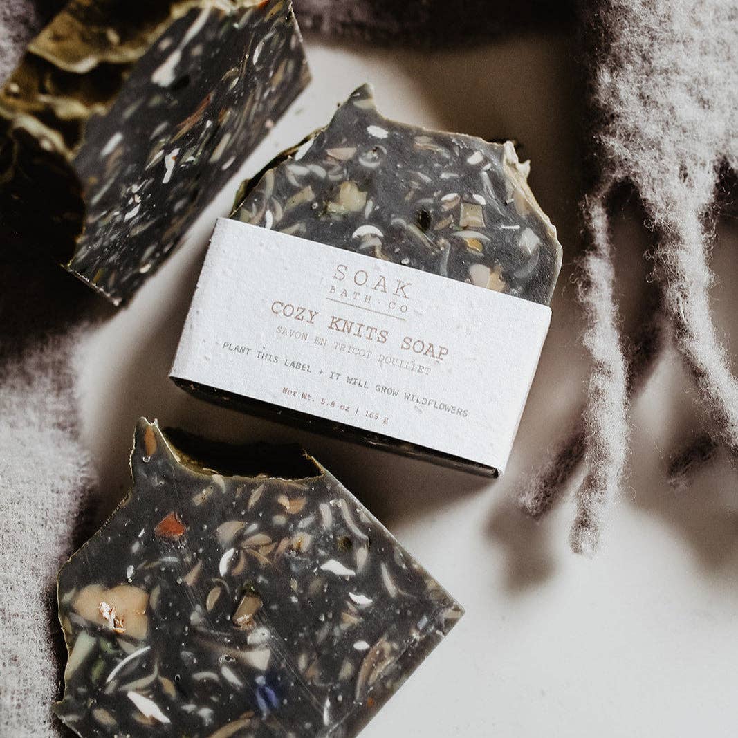 Cozy Knits Soap Bar: SOAK Bath Co: Soap Bar, Cozy Knits — Fall Collection