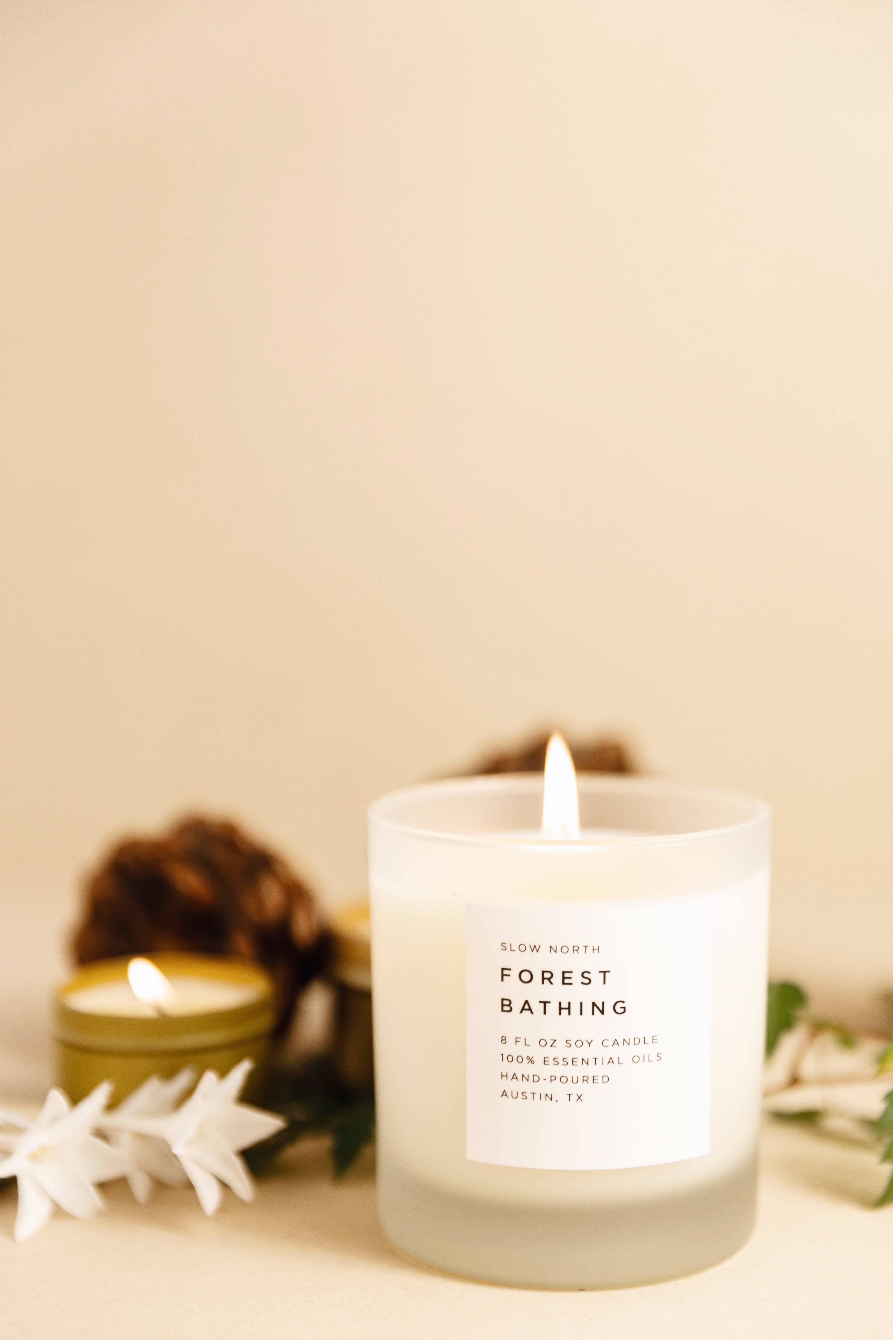SLOW NORTH Forest Bathing (Fir, Patchouli, Pine) Non-Toxic Candle