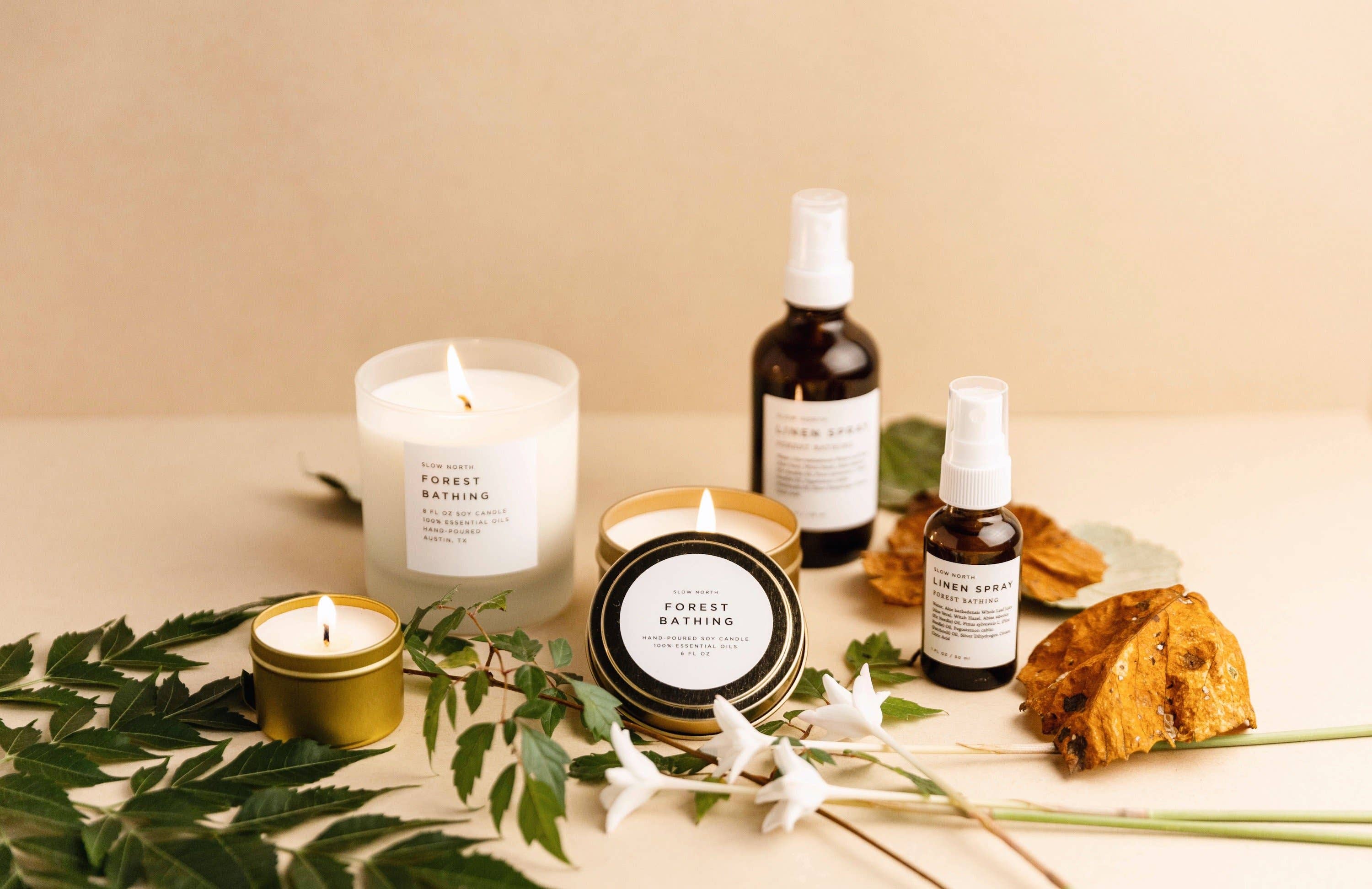 SLOW NORTH Forest Bathing (Fir, Patchouli, Pine) Non-Toxic Candle