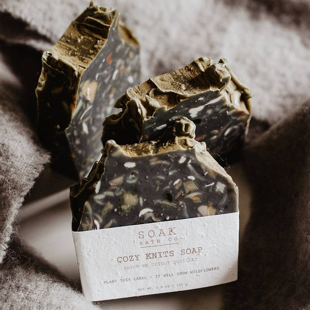 Cozy Knits Soap Bar: SOAK Bath Co: Soap Bar, Cozy Knits — Fall Collection