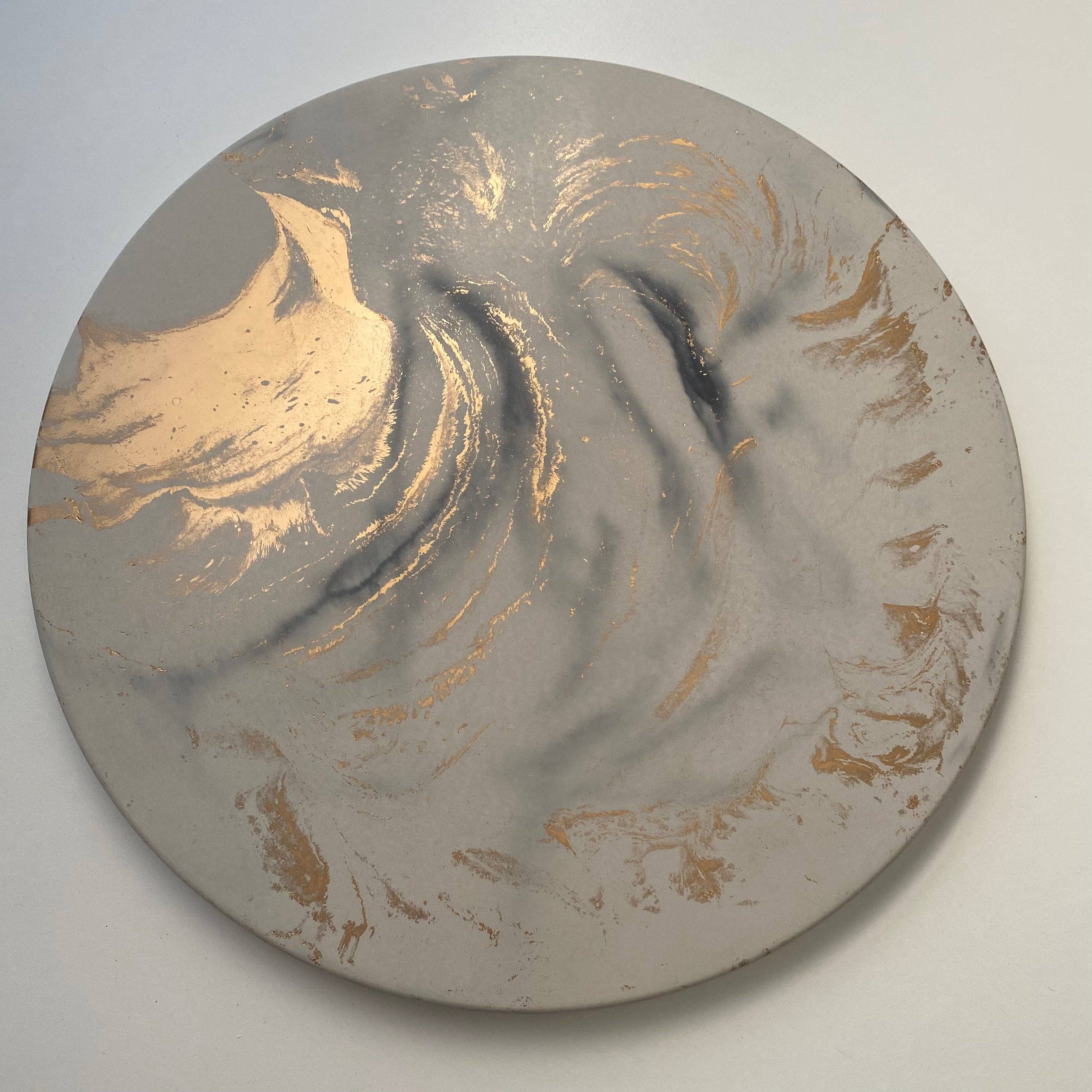 FANCY CONCRETE Lazy Susan 14" in Galactic Gray