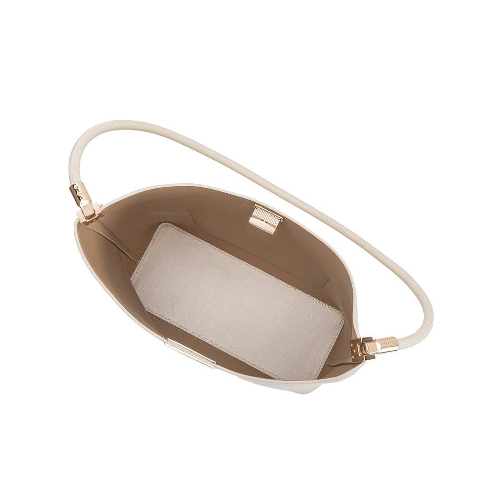 *PREORDER* MELIE BIANCO Billie Bone Recycled Vegan Leather Tote Bag
