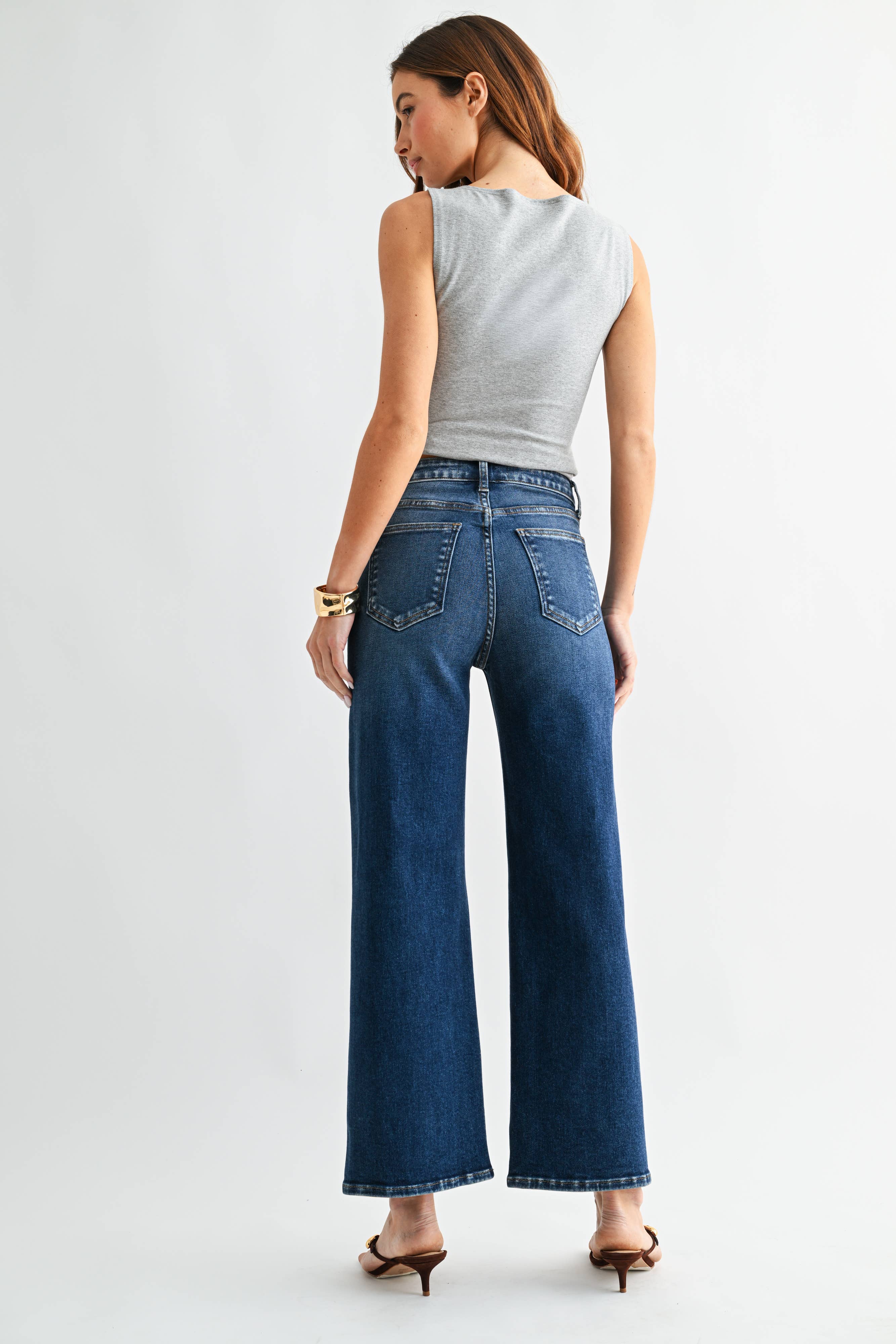 *PREORDER* JB COLLECTION High Rise Wide Leg