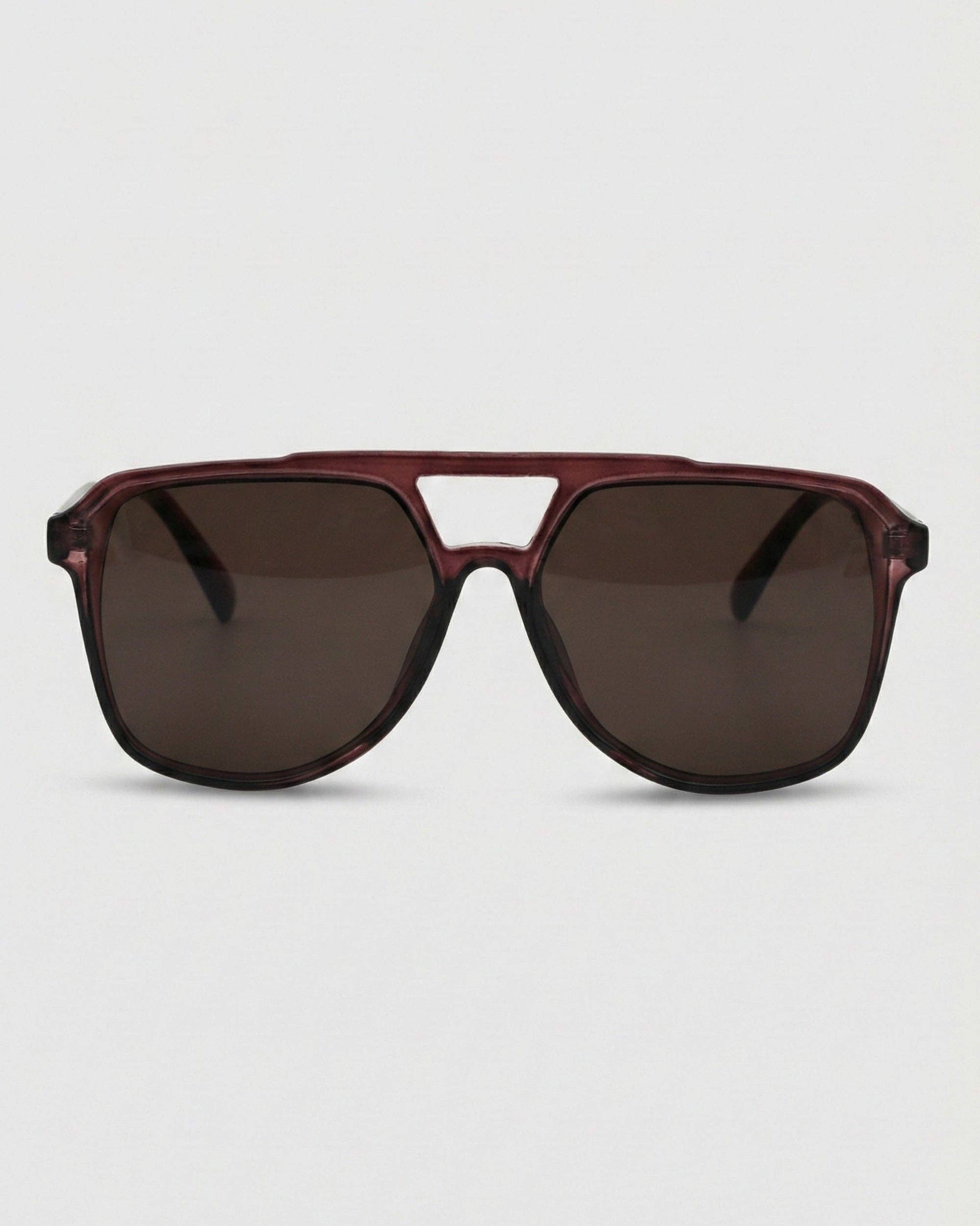 FIFTH & NINTH Lagos Sunglasses: Maroon