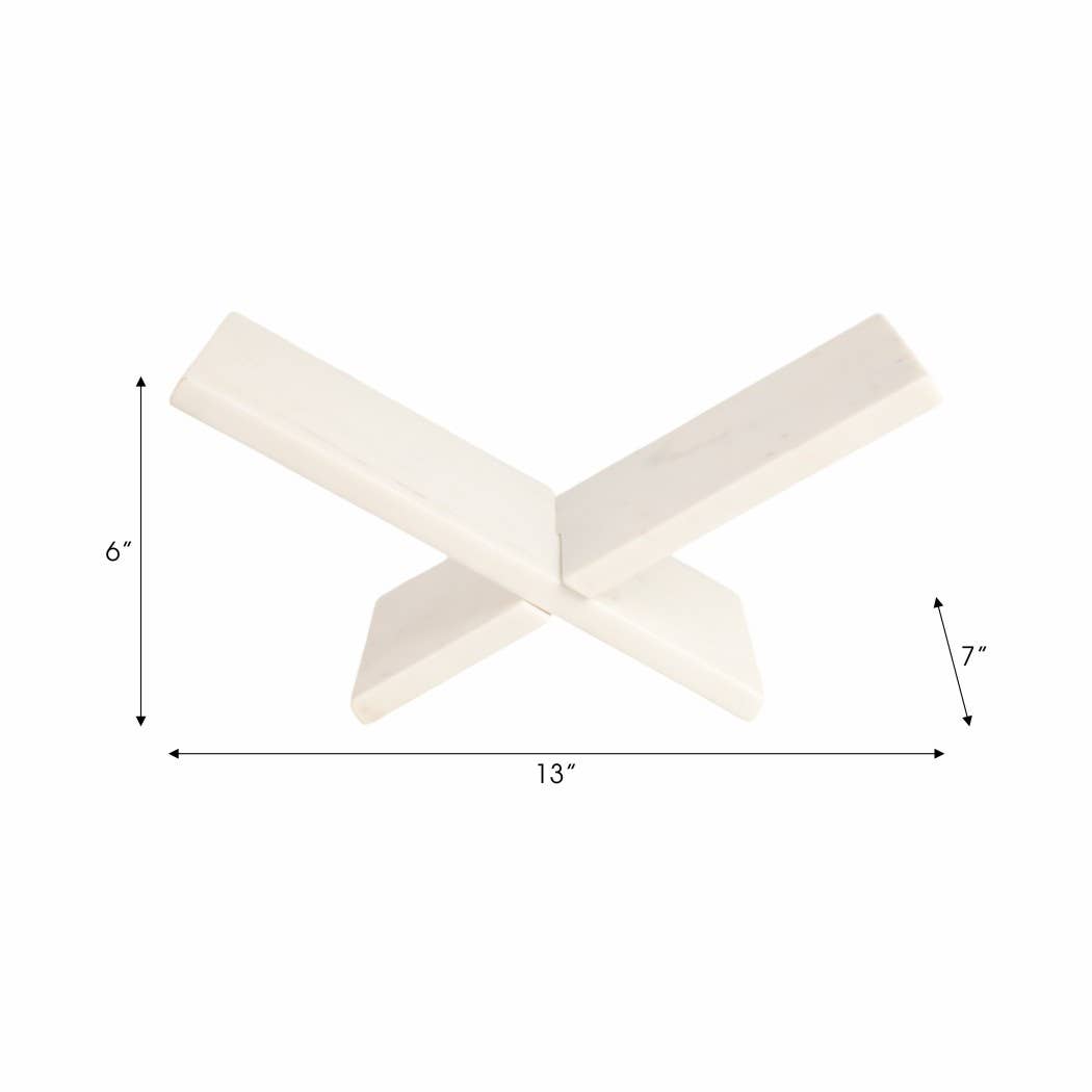 Bookstand in White Marble 14 in.