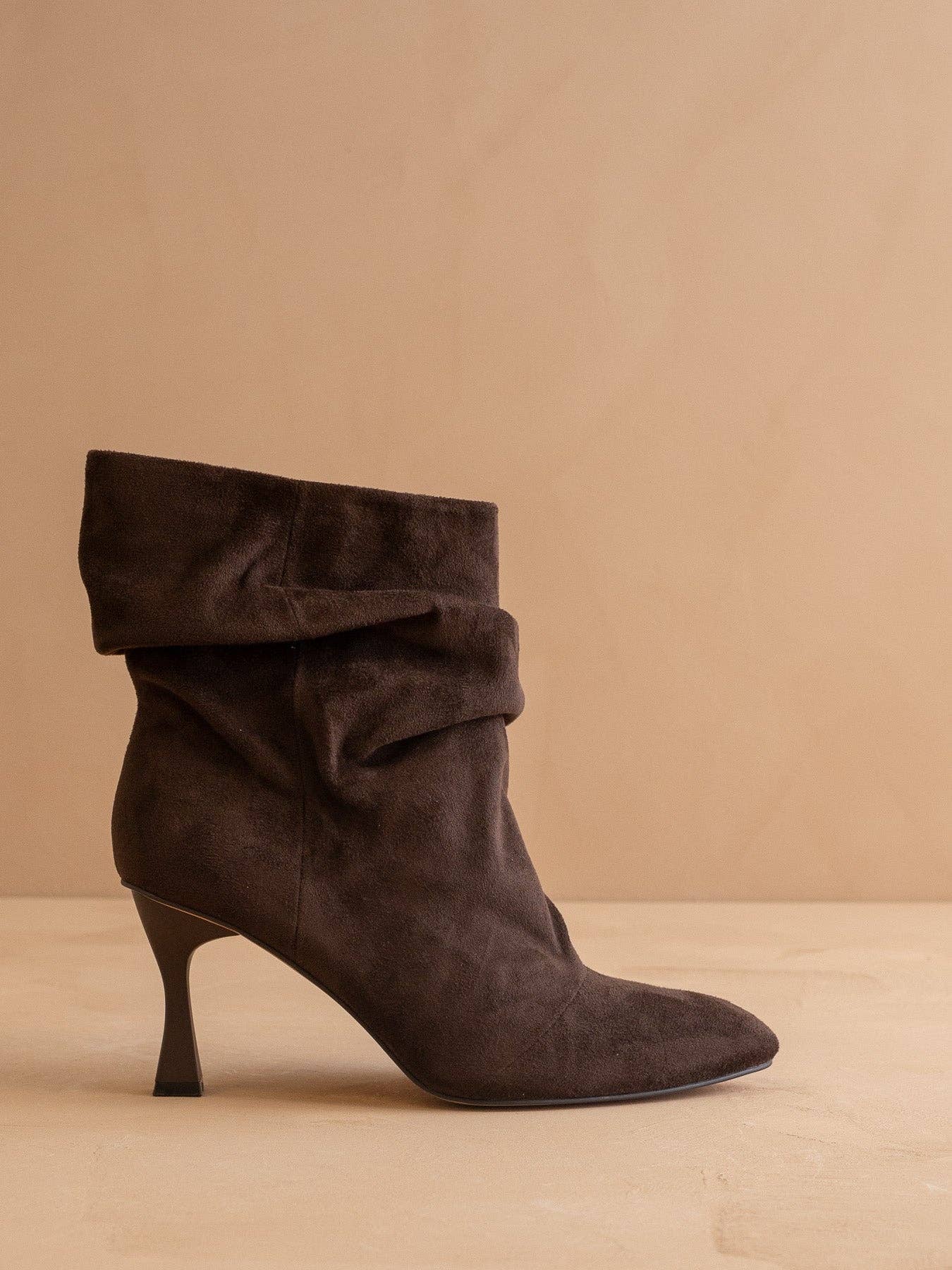 *PREORDER* OASIS SOCIETY The Gina | Coffee Slouch Heel Fall Bootie