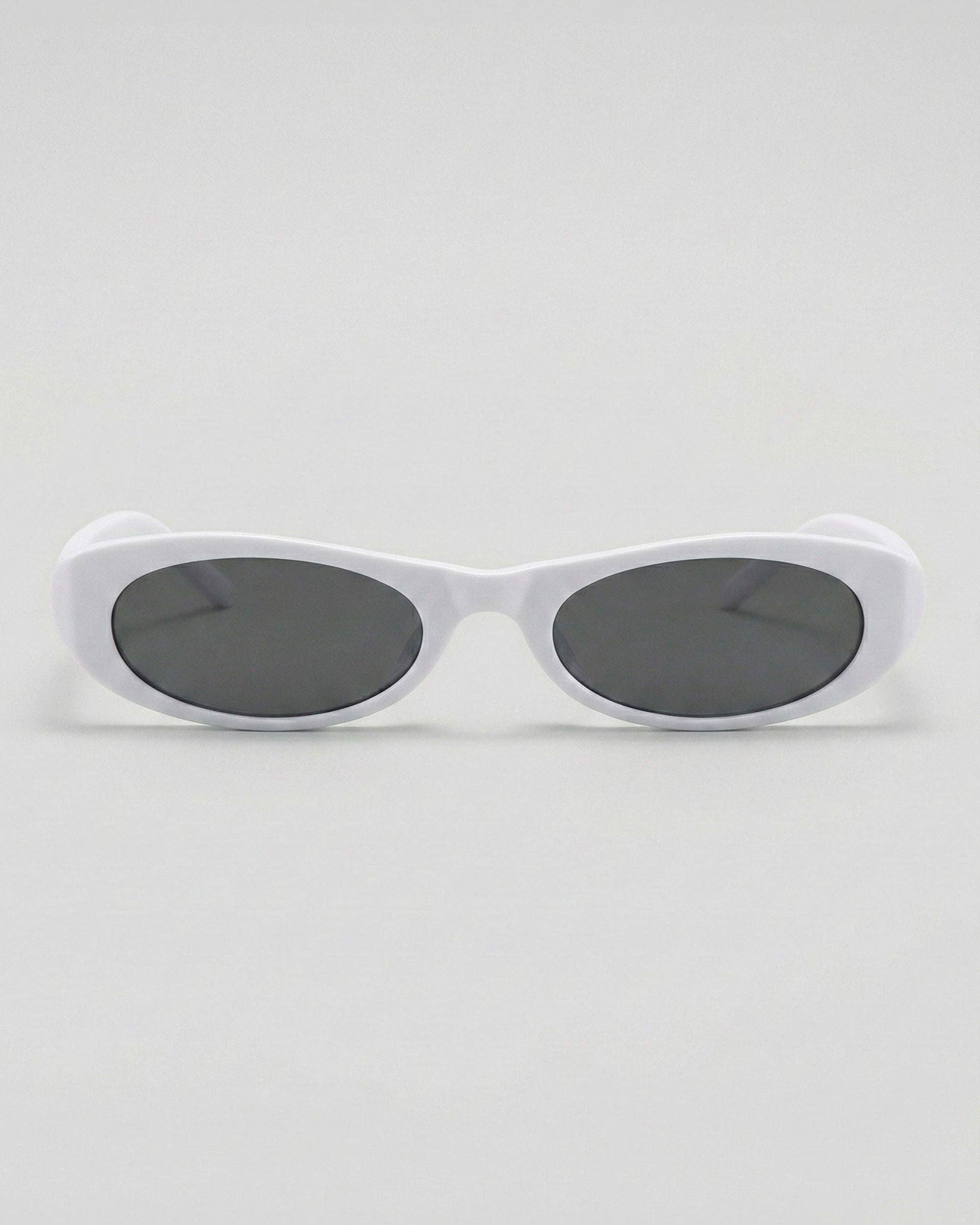 Nina Polarized Sunglasses: White / 100% UV Protection
