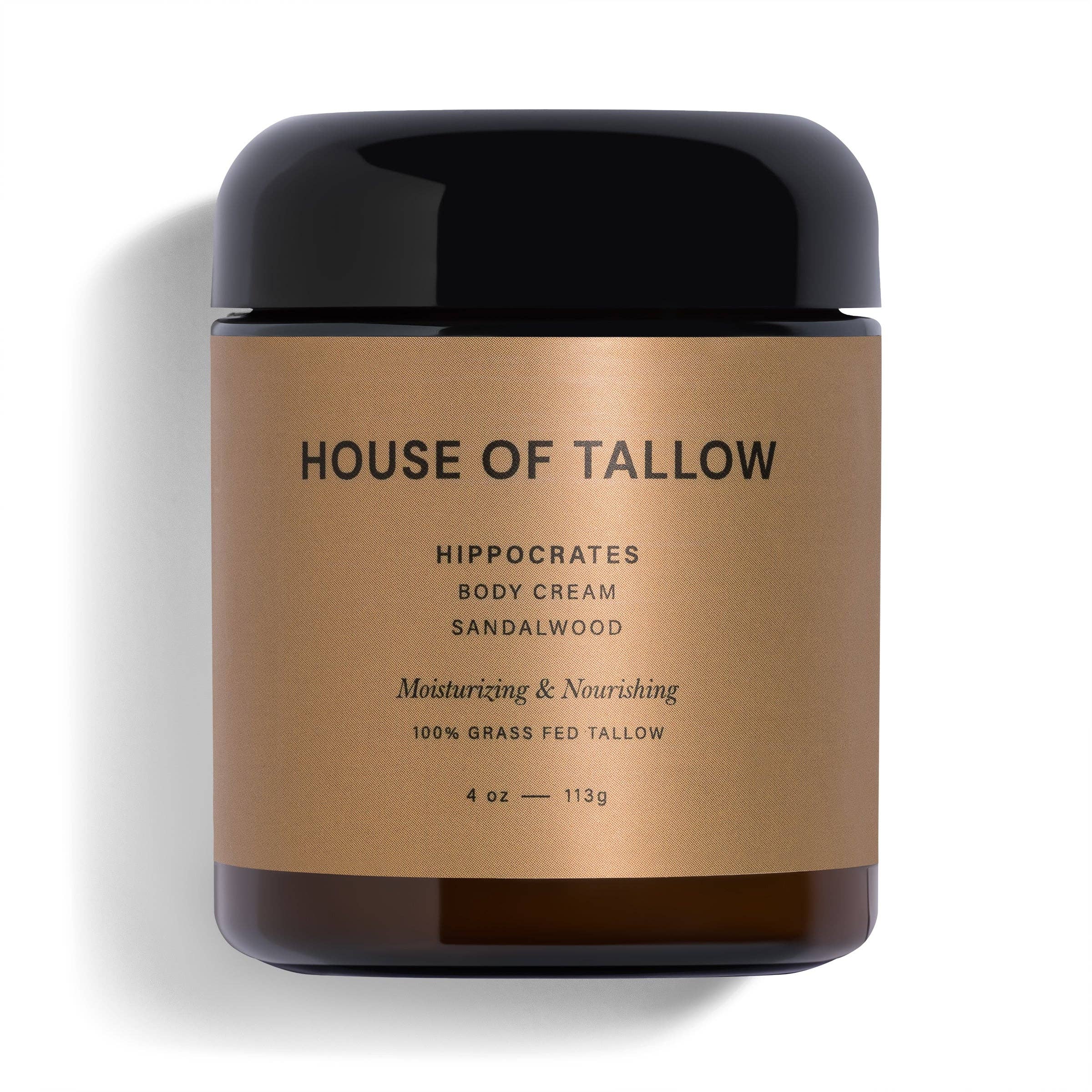 Hippocrates (Sandalwood) Tallow Body Cream: 4 oz. / 113 g