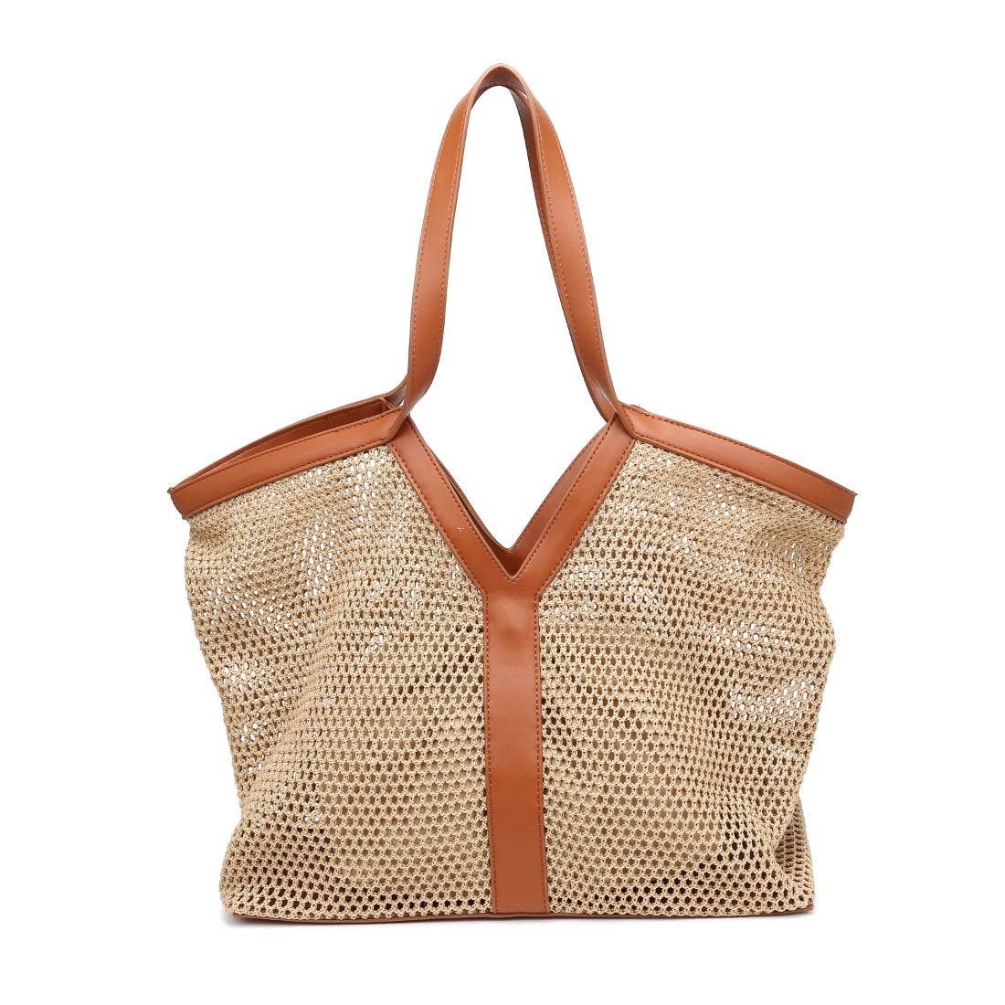 Nanette Tote: Natural Black